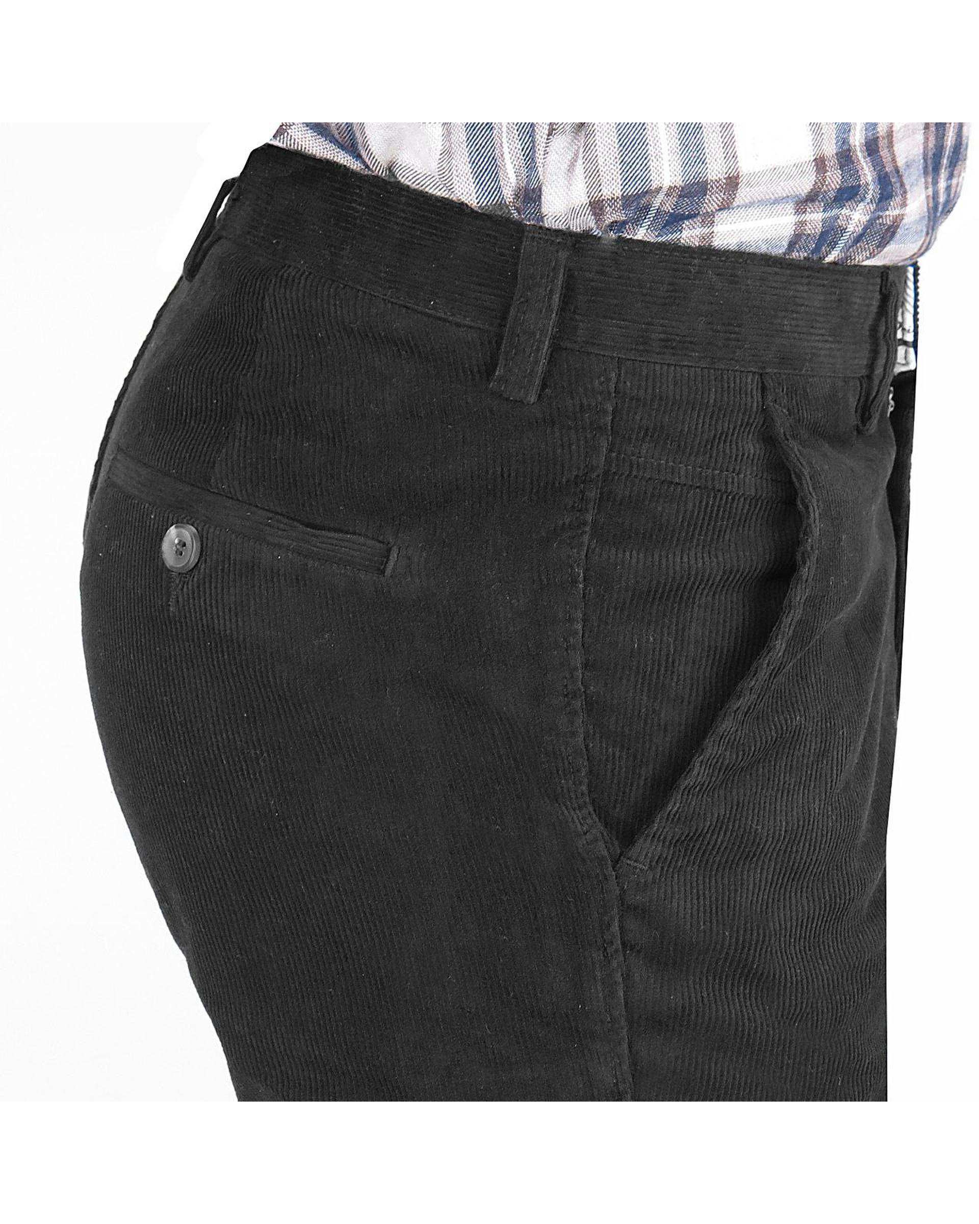 شلوار مردانه مخمل کلاسیک راسته مشکی یوسف Yoosef کد 203024