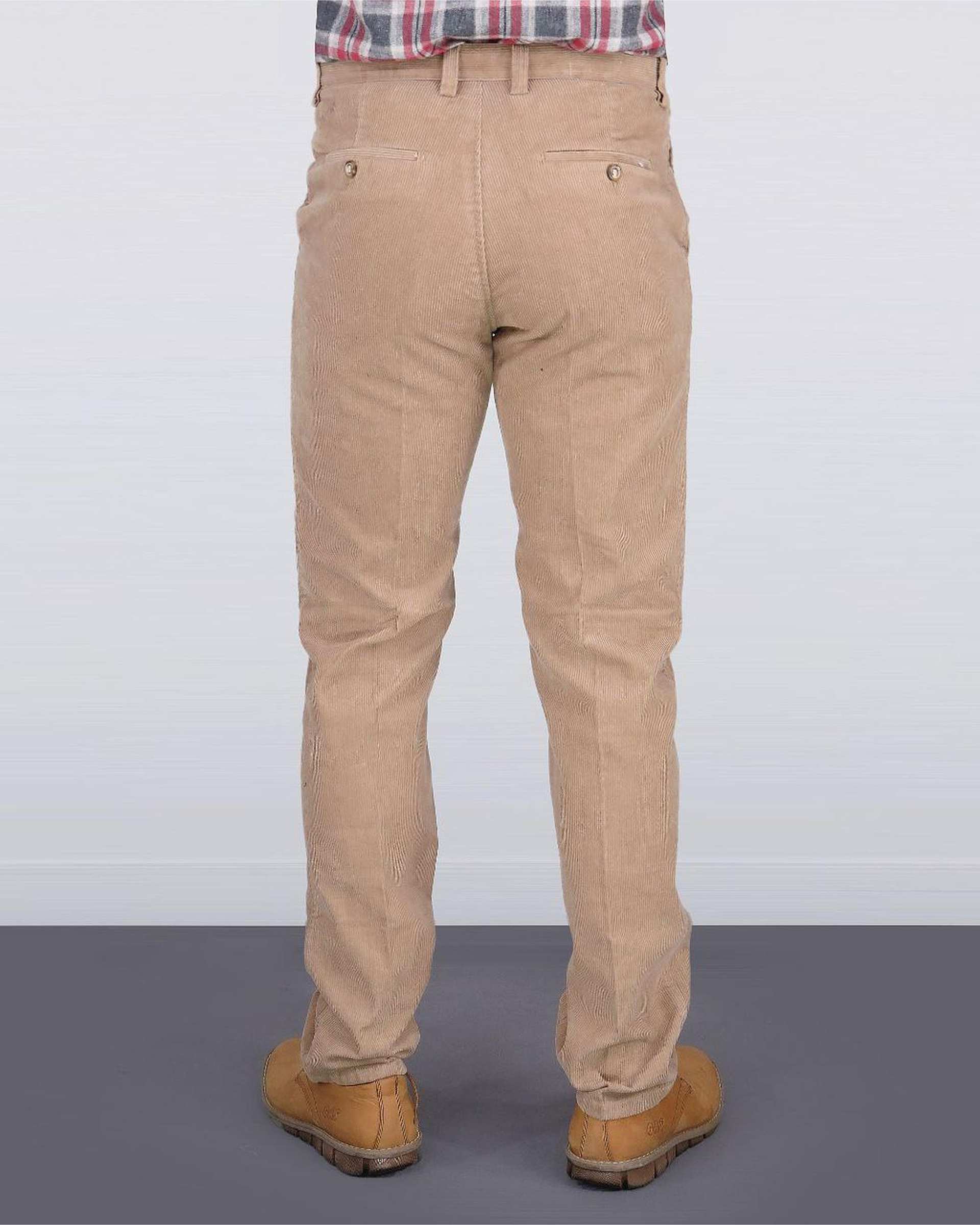 شلوار مردانه مخمل کلاسیک راسته کرم یوسف Yoosef کد 203024