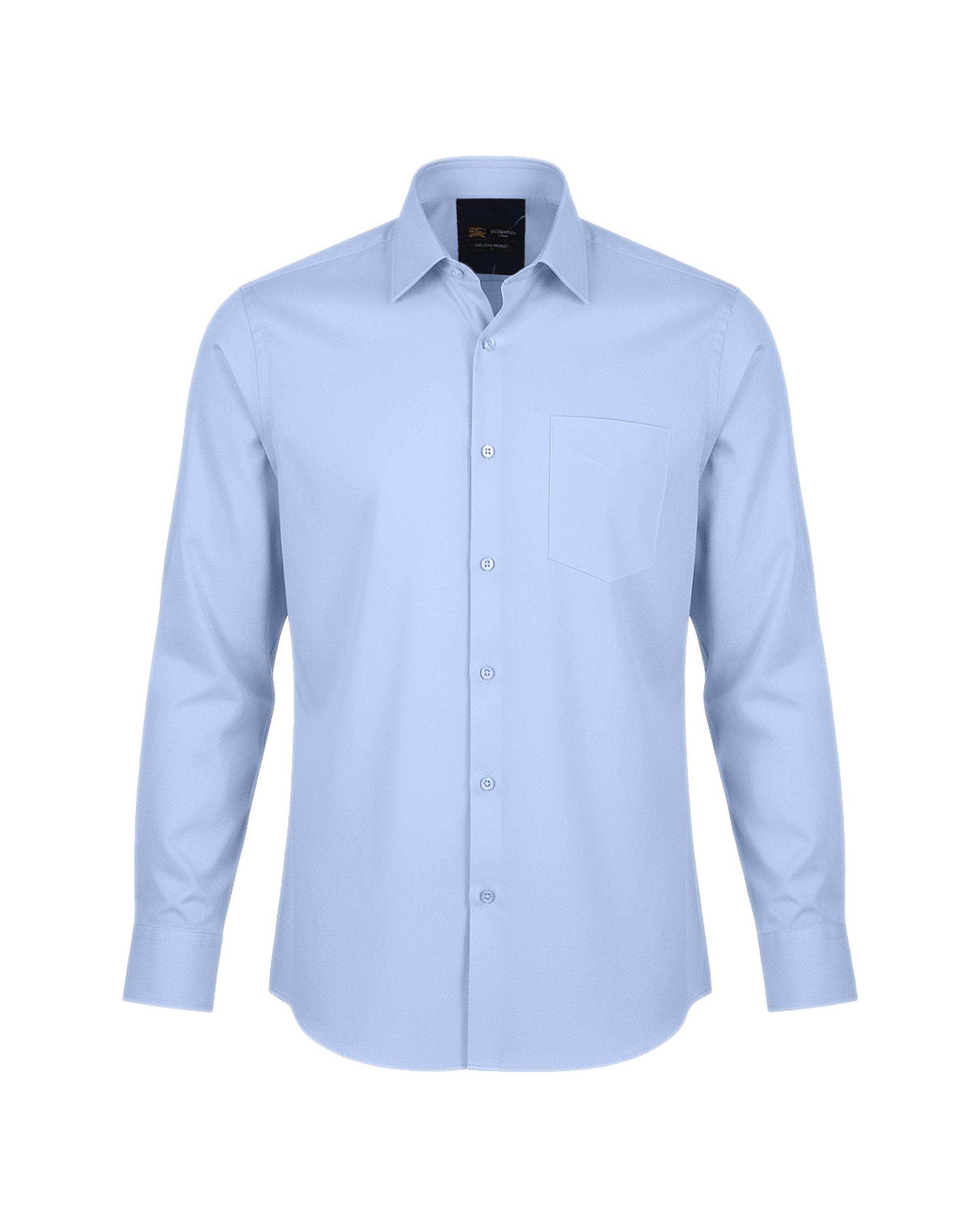 پیراهن مردانه مجلسی کلاسیک آبی روشن یوسف Yoosef کد 303006