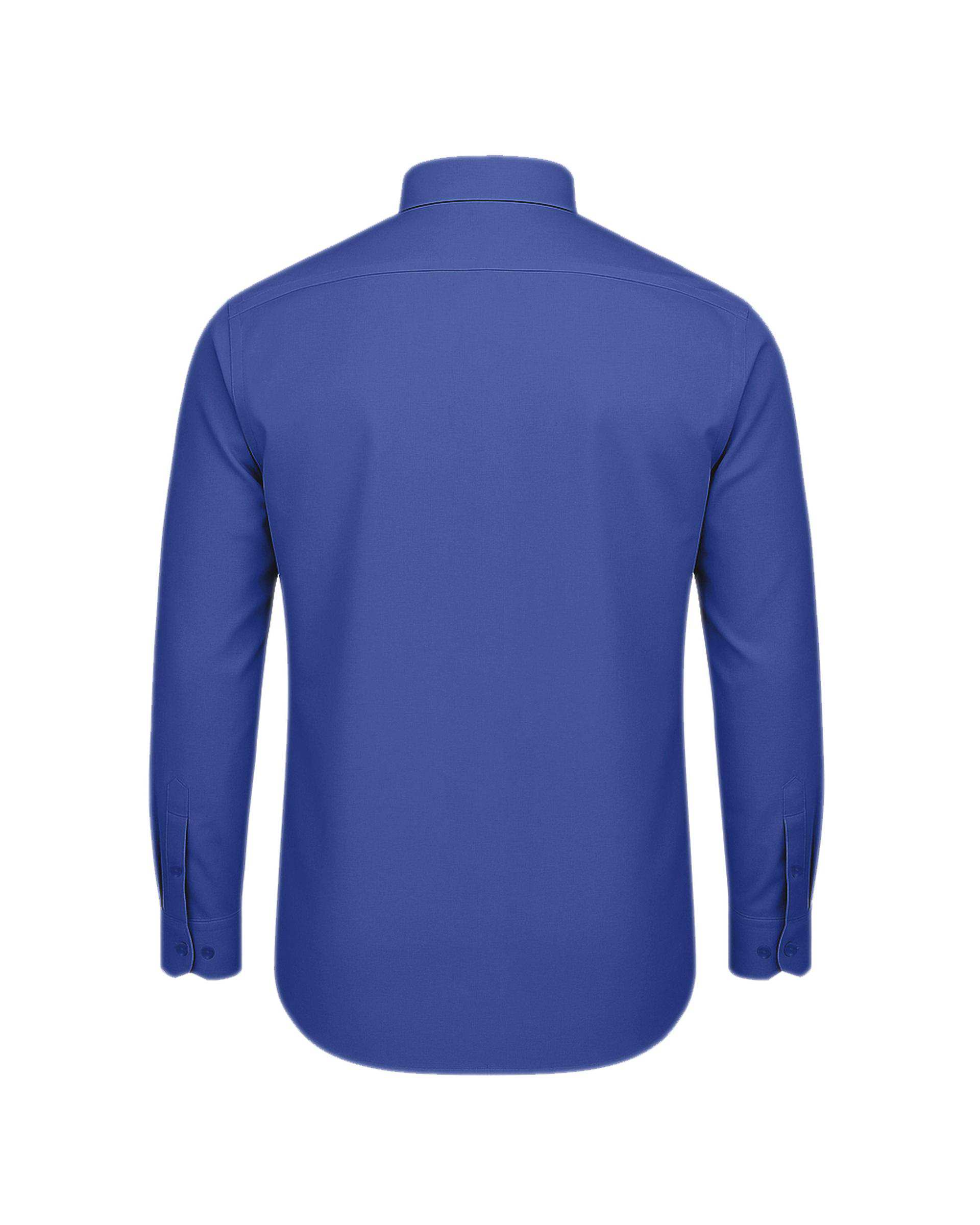 پیراهن مردانه مجلسی کلاسیک آبی کاربنی یوسف Yoosef کد 303006