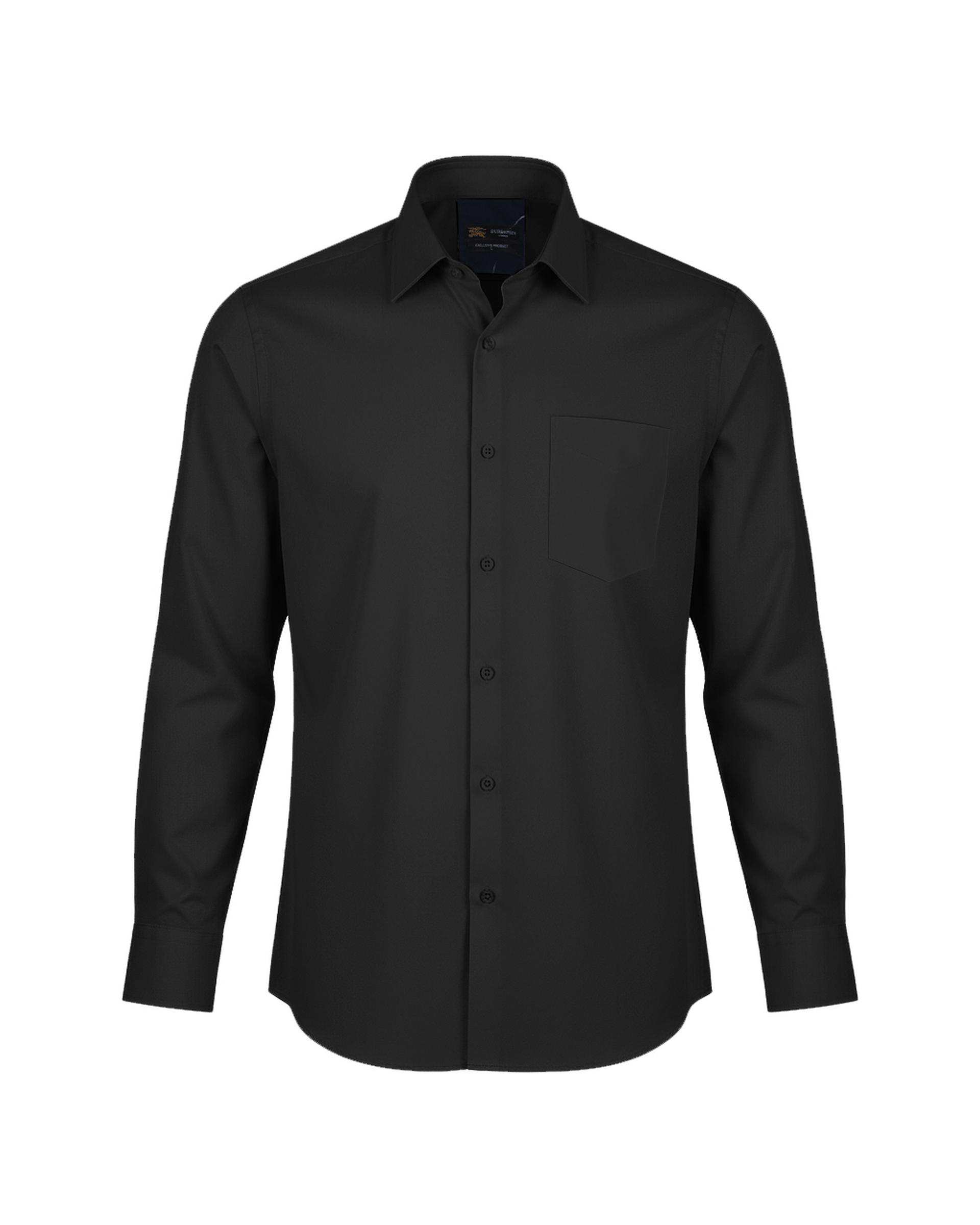 پیراهن مردانه مجلسی کلاسیک مشکی یوسف Yoosef کد 303006