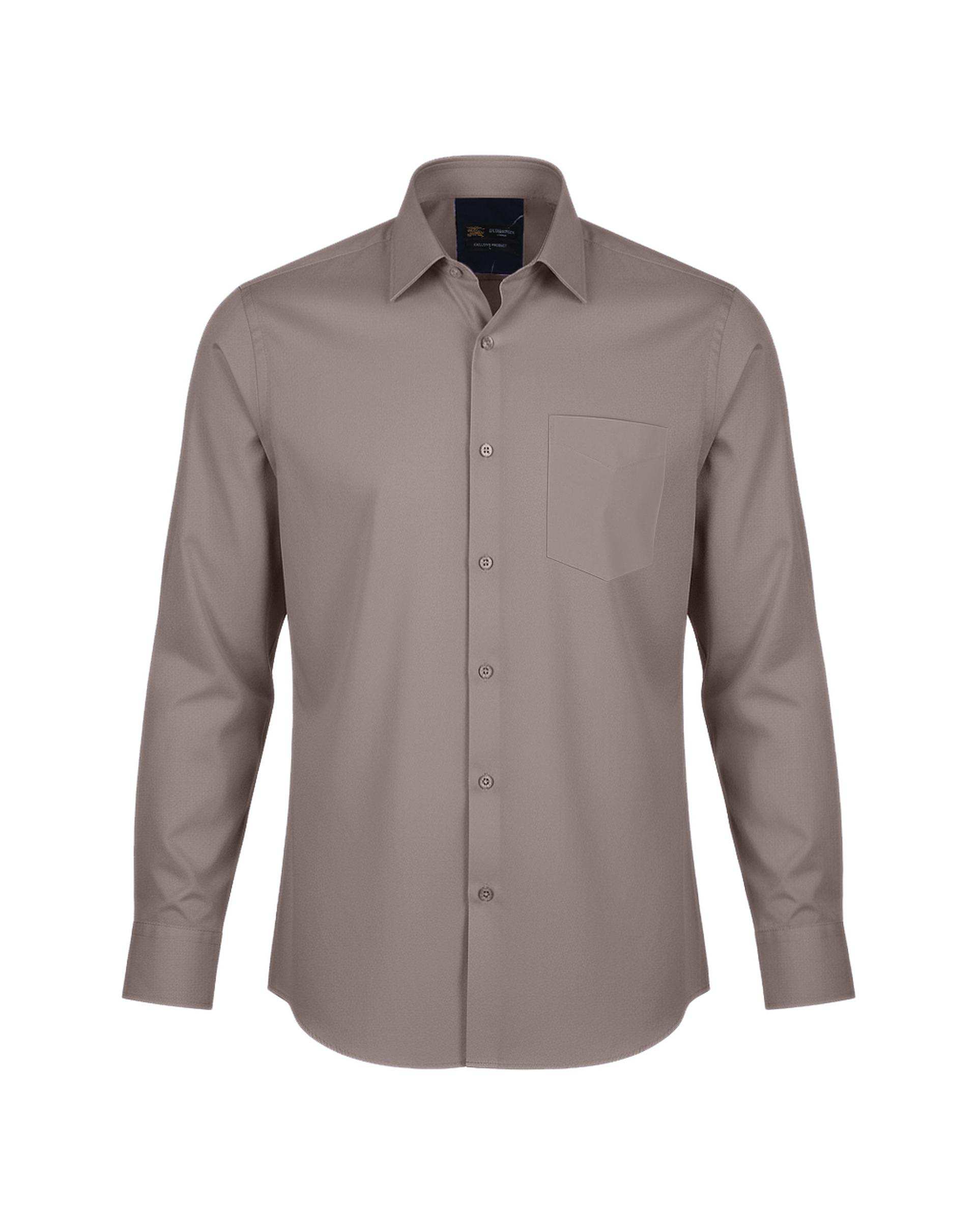 پیراهن مردانه مجلسی کلاسیک نسکافه ای یوسف Yoosef کد 303006