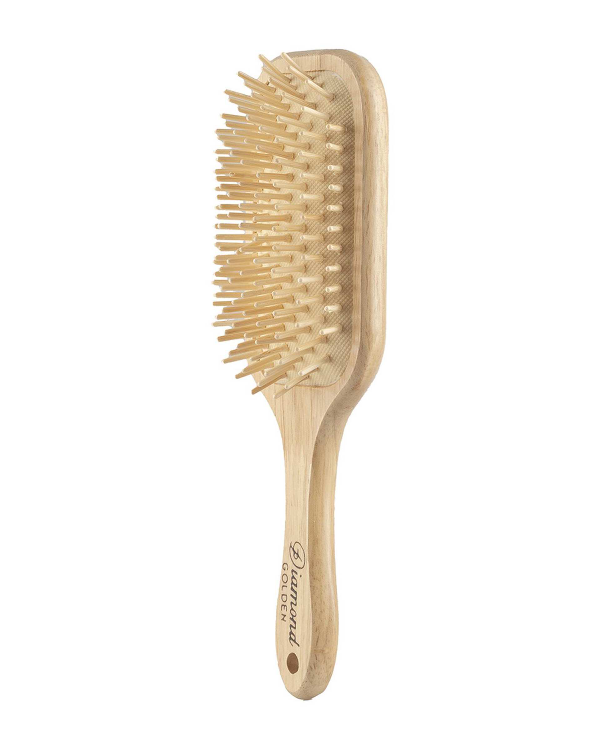 برس مو چوبی بامبو دیاموند طرح مستطیل