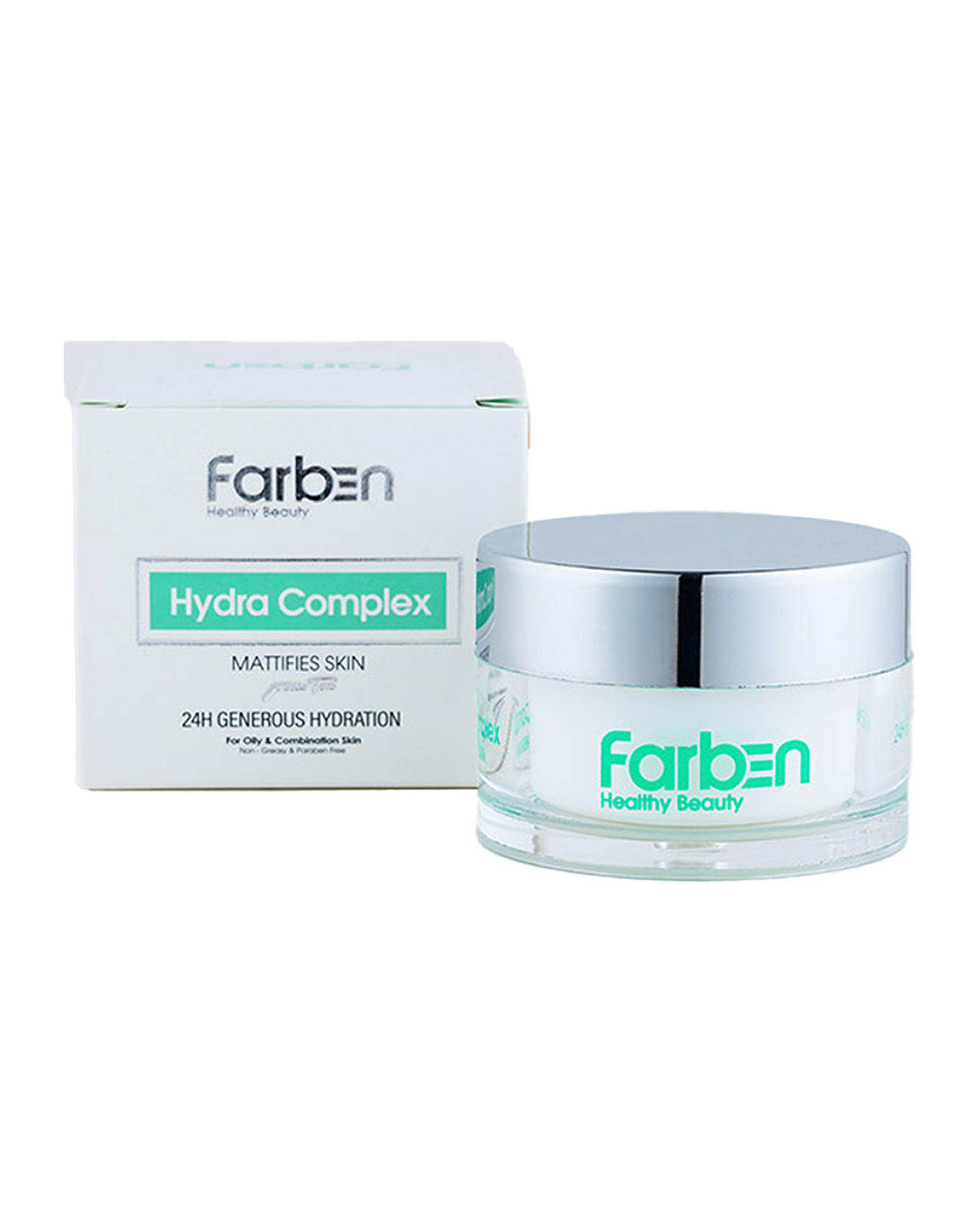 کرم آبرسان صورت فاربن Farben حاوی عصاره چای سبز حجم 50ml