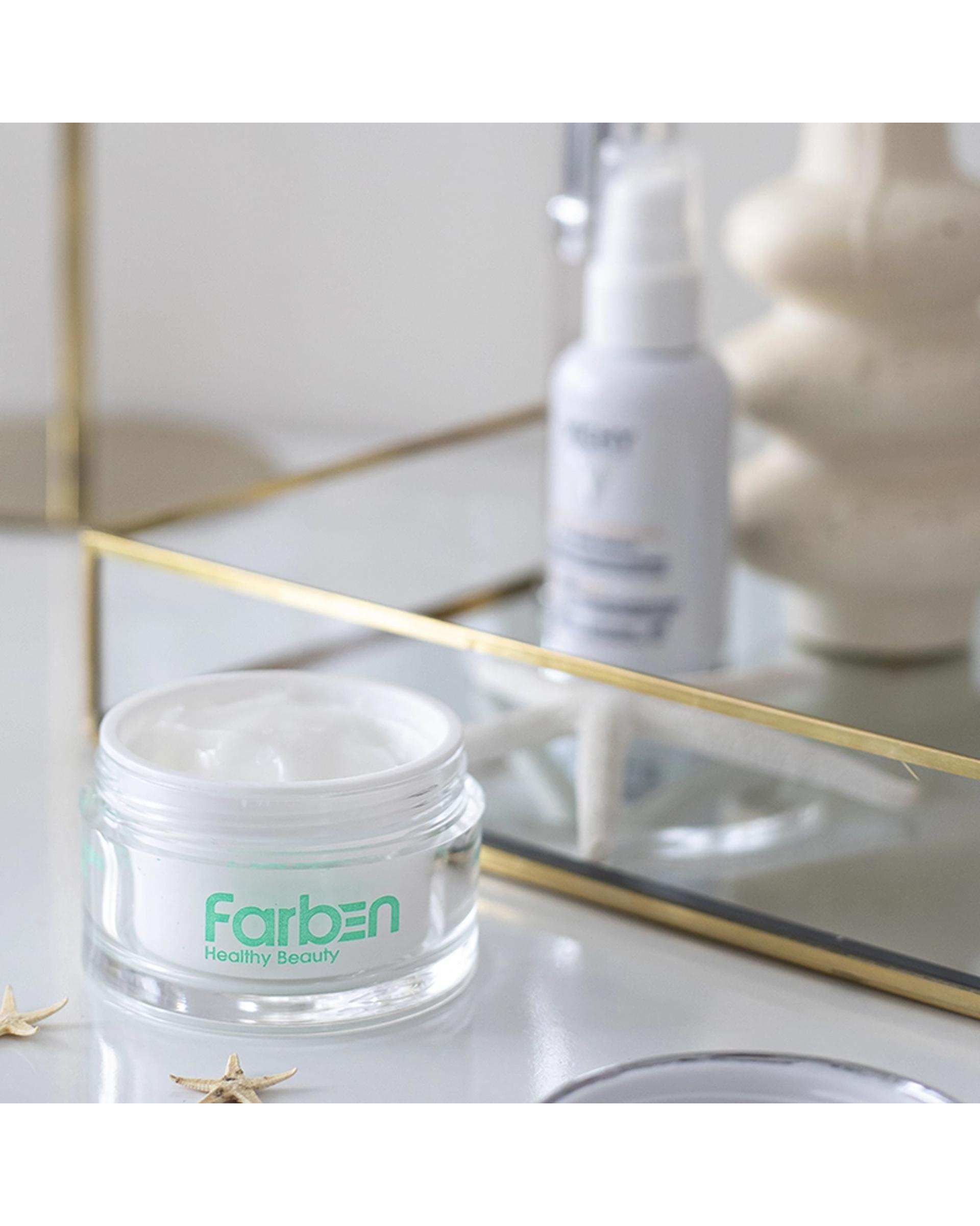 کرم آبرسان صورت فاربن Farben حاوی عصاره چای سبز حجم 50ml