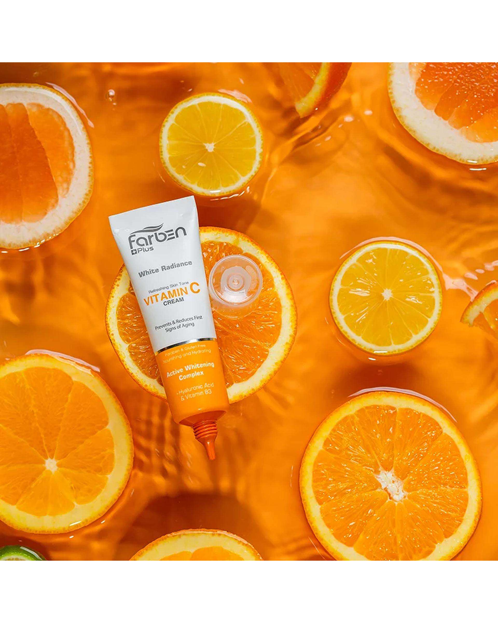 ژل کرم فاربن Farben حاوی ویتامین C حجم 30ml