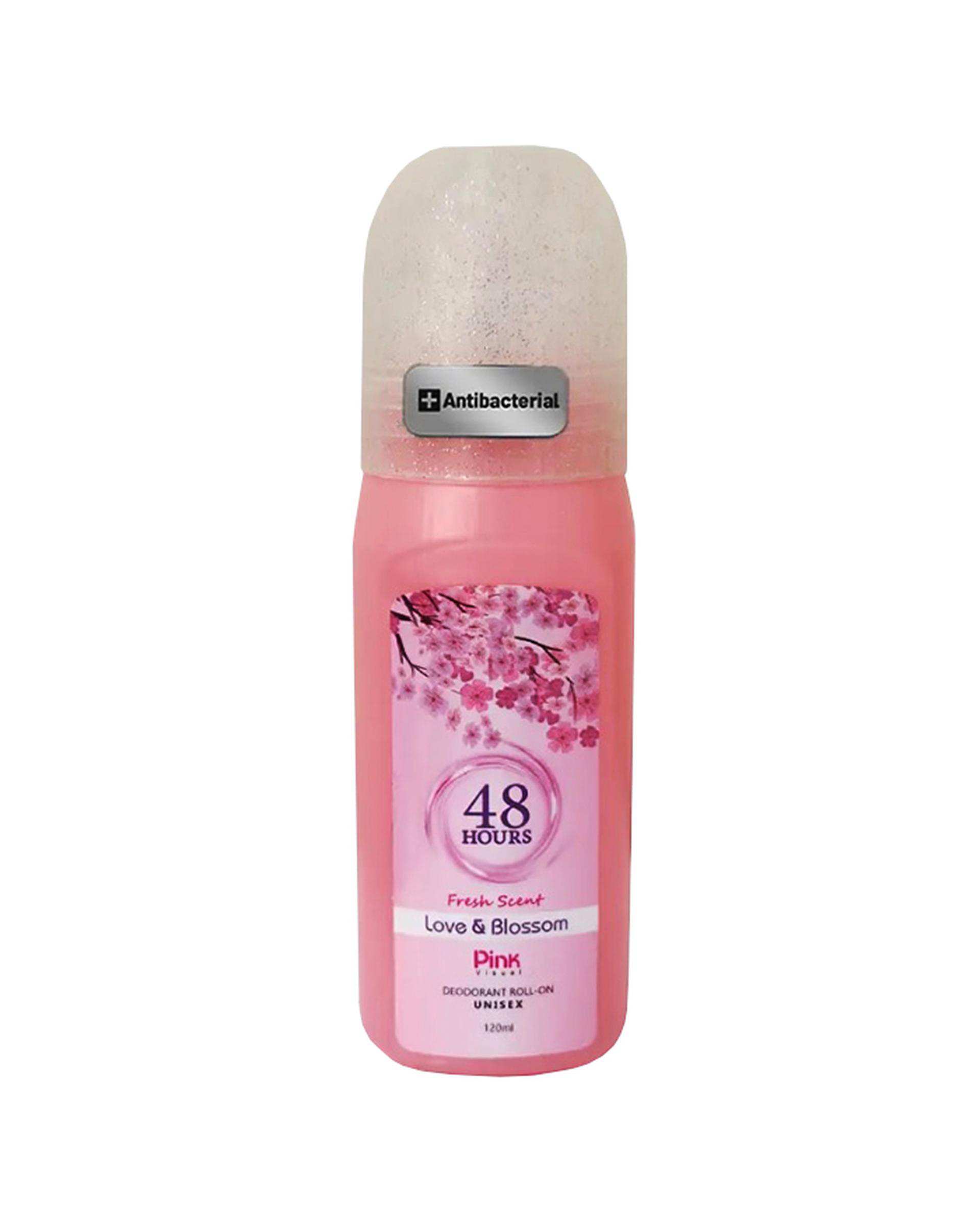 مام رول ضد تعریق پینک ویژوآل Pink Visual مدل Love & Blossom حجم 120ml
