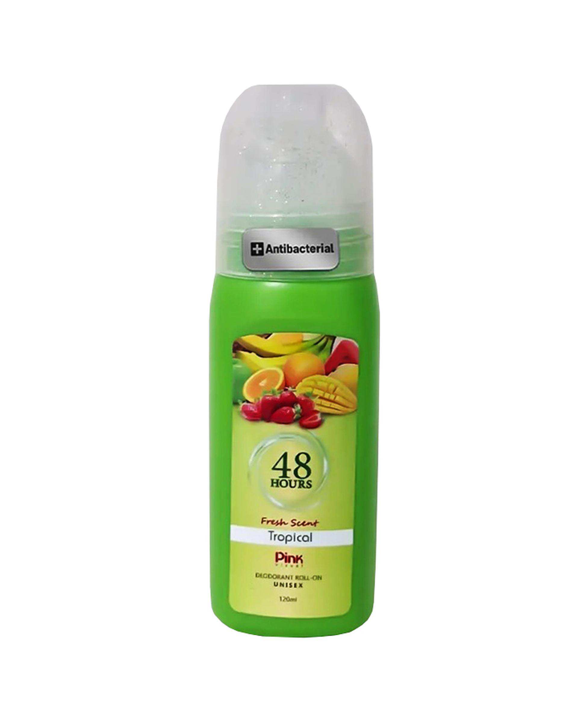 مام رول ضد تعریق پینک ویژوآل Pink Visual مدل Tropical حجم 120ml