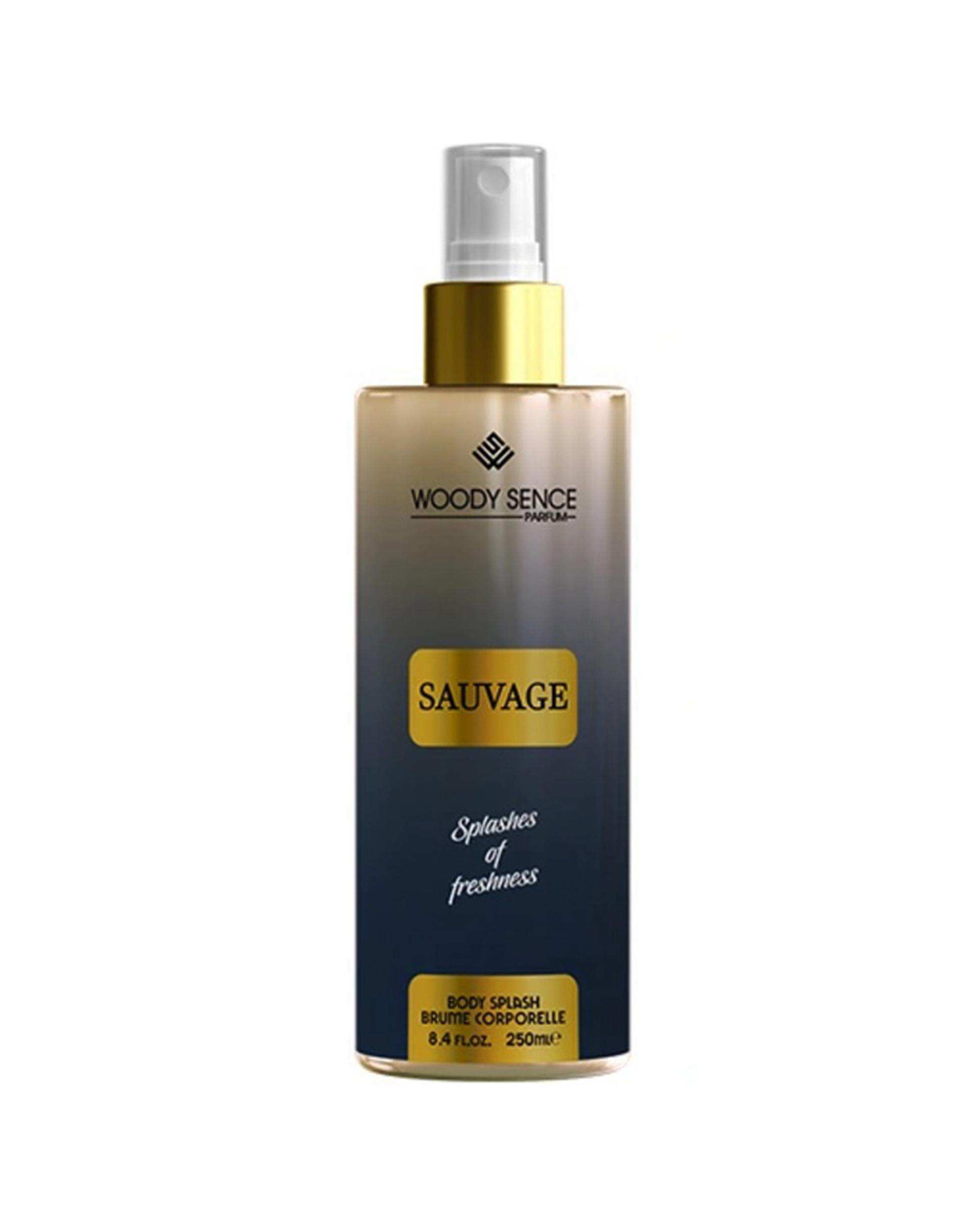 بادی اسپلش مردانه وودی سنس Woody Sence مدل ساواج Sauvage حجم 250ml