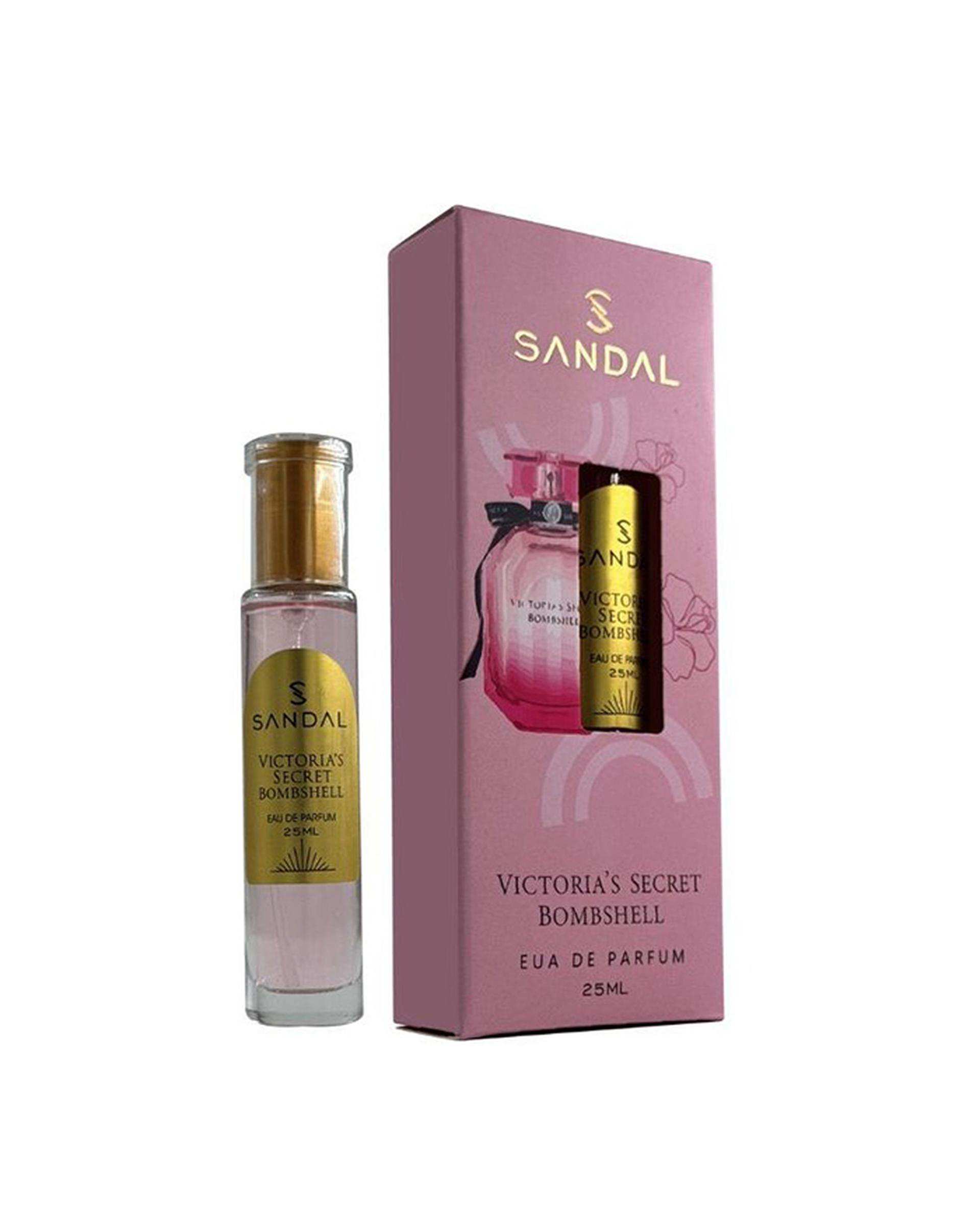 عطر جیبی زنانه صندل Sandal مدل ویکتوریا سکرت بامبشل Victorias Secret Bombshell حجم 25ml