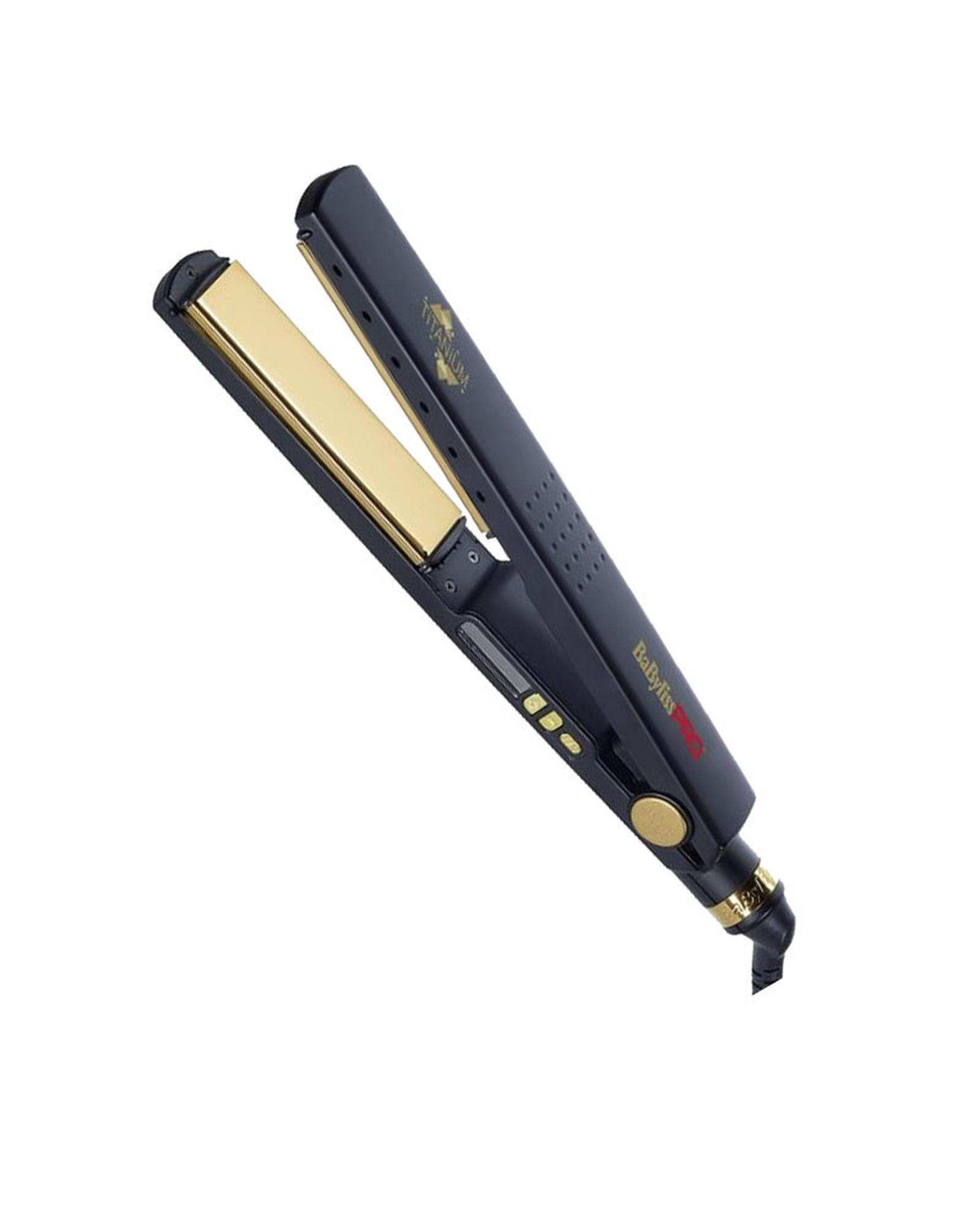 اتو مو تیتانیوم مشکی بابلیس پرو BabylissPro مدل BAB3091BKTE مناسب موهای خشک و مرطوب