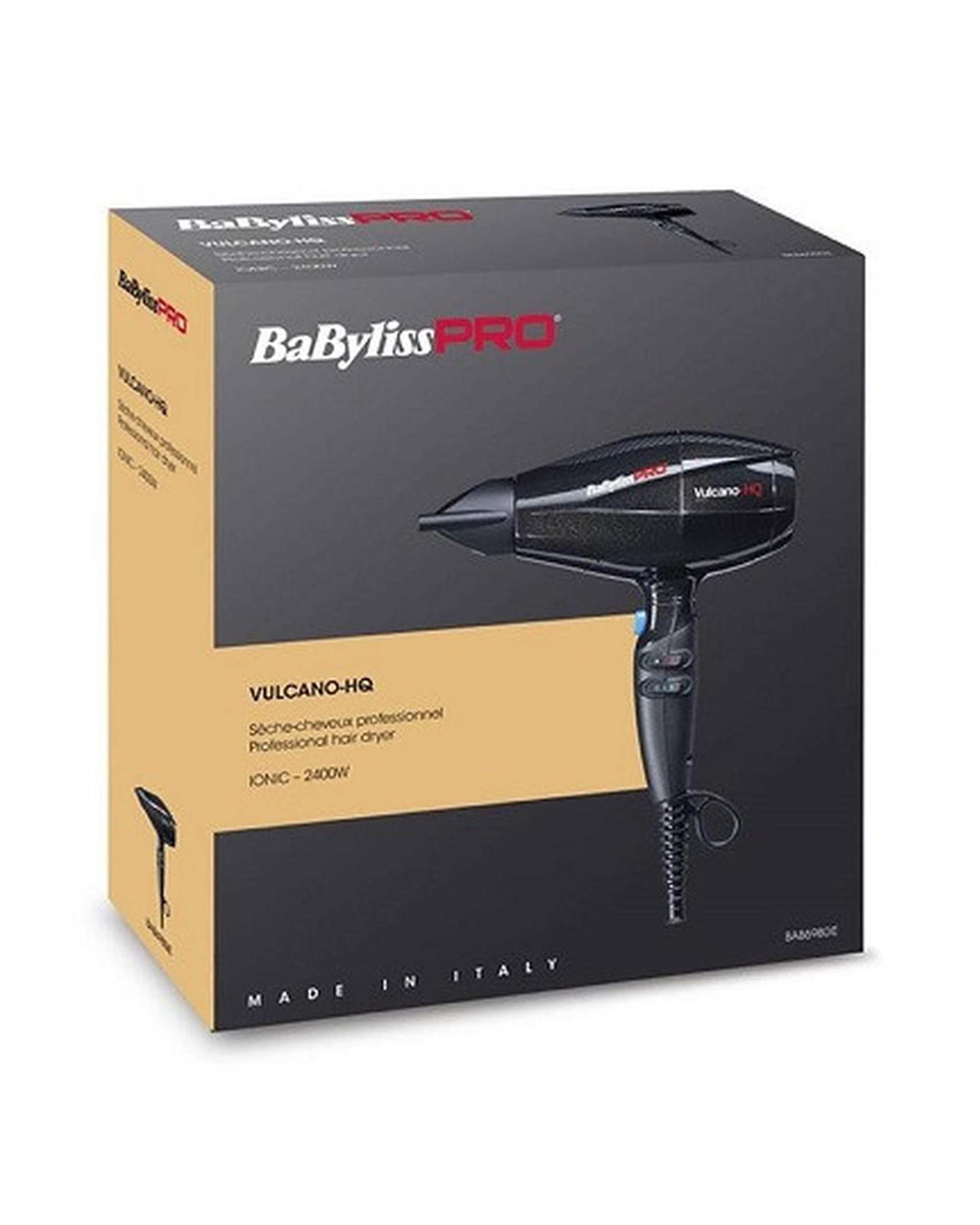 سشوار آیونیک 2400 وات بابلیس پرو BabylissPro مدل ولکانو اچ کیو BAB6980IE Vulcano HQ