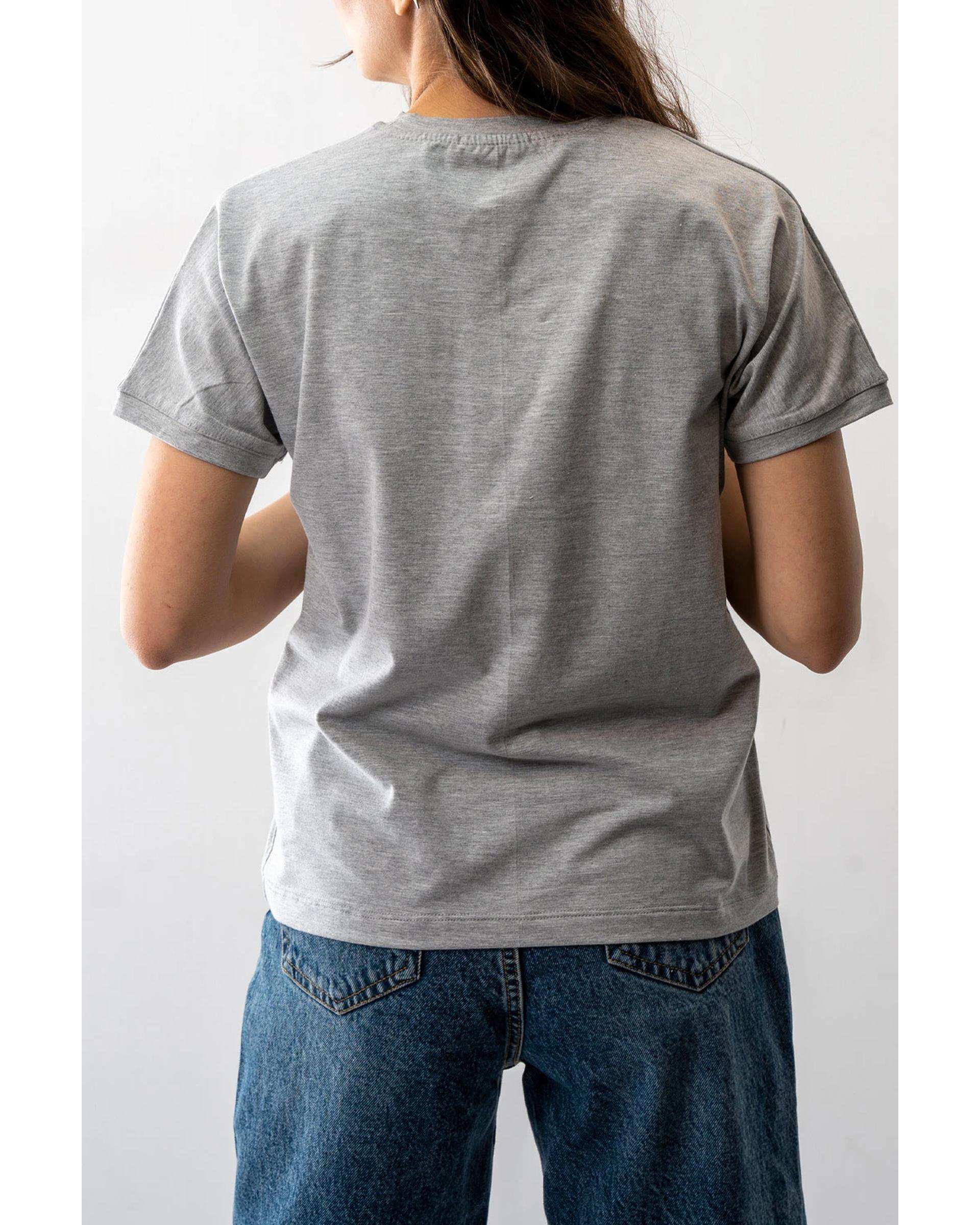 تی شرت زنانه طوسی آر ان اس RNS کد 11022511