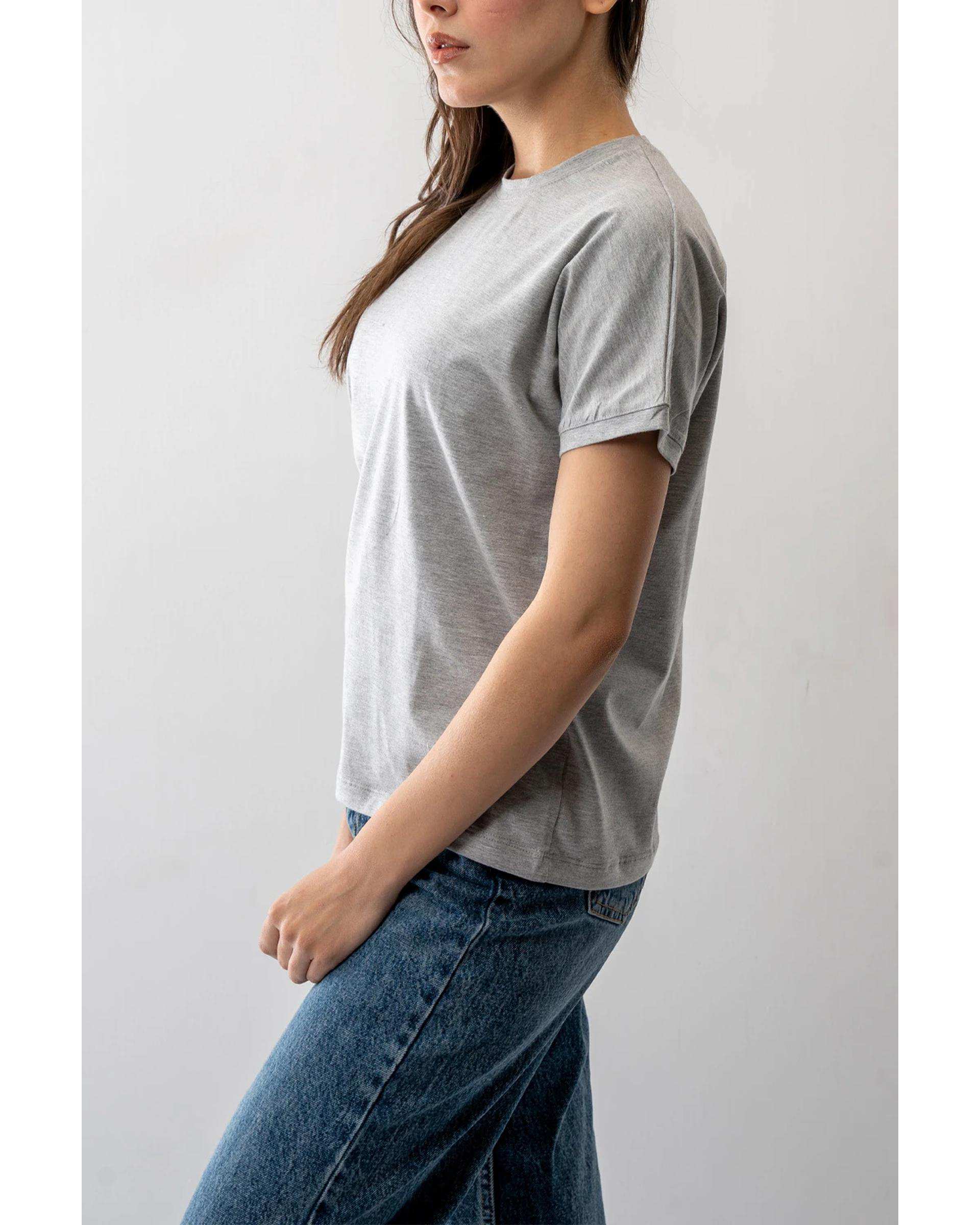 تی شرت زنانه طوسی آر ان اس RNS کد 11022511