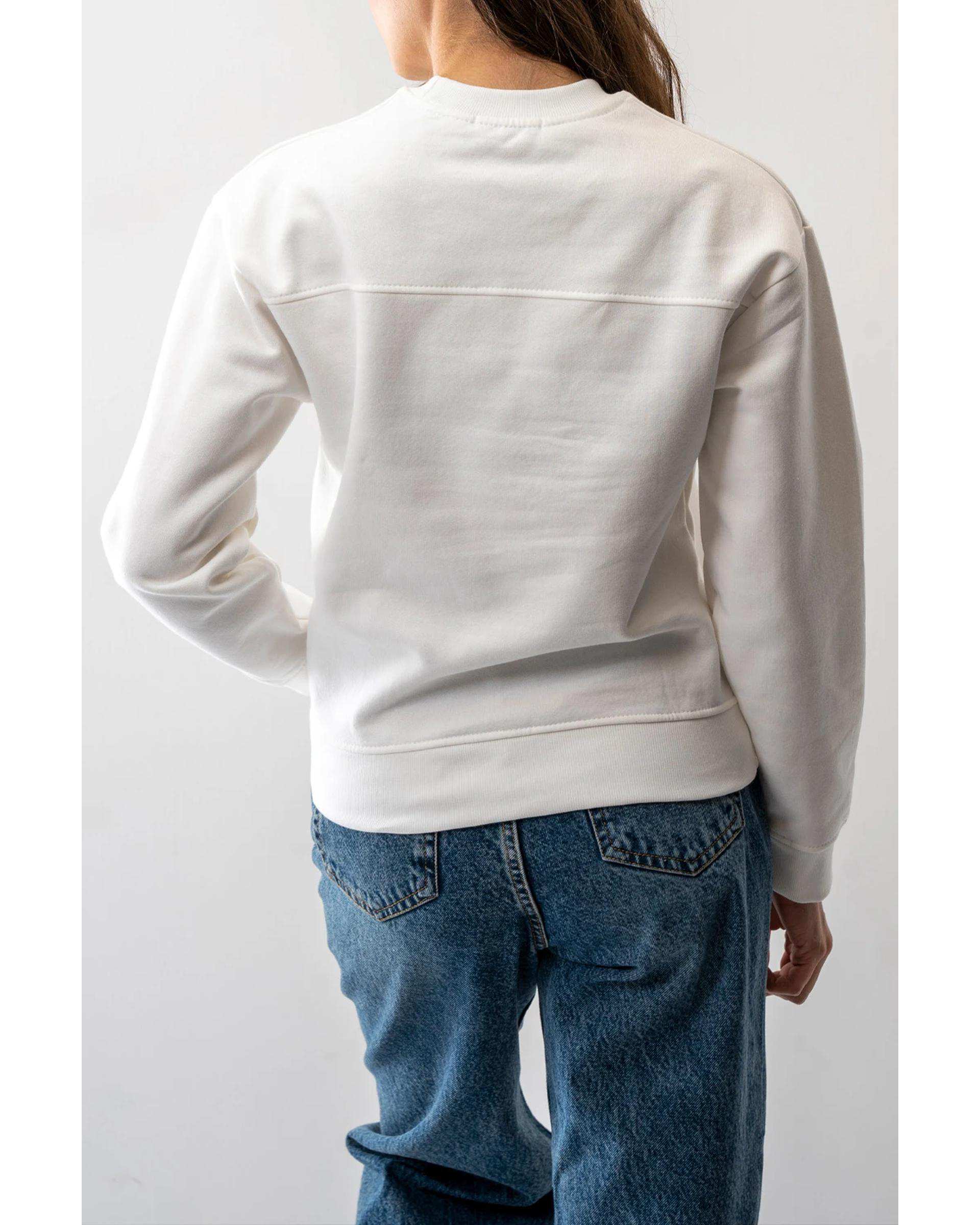 سویشرت زنانه سفید آر ان اس RNS کد 11032564