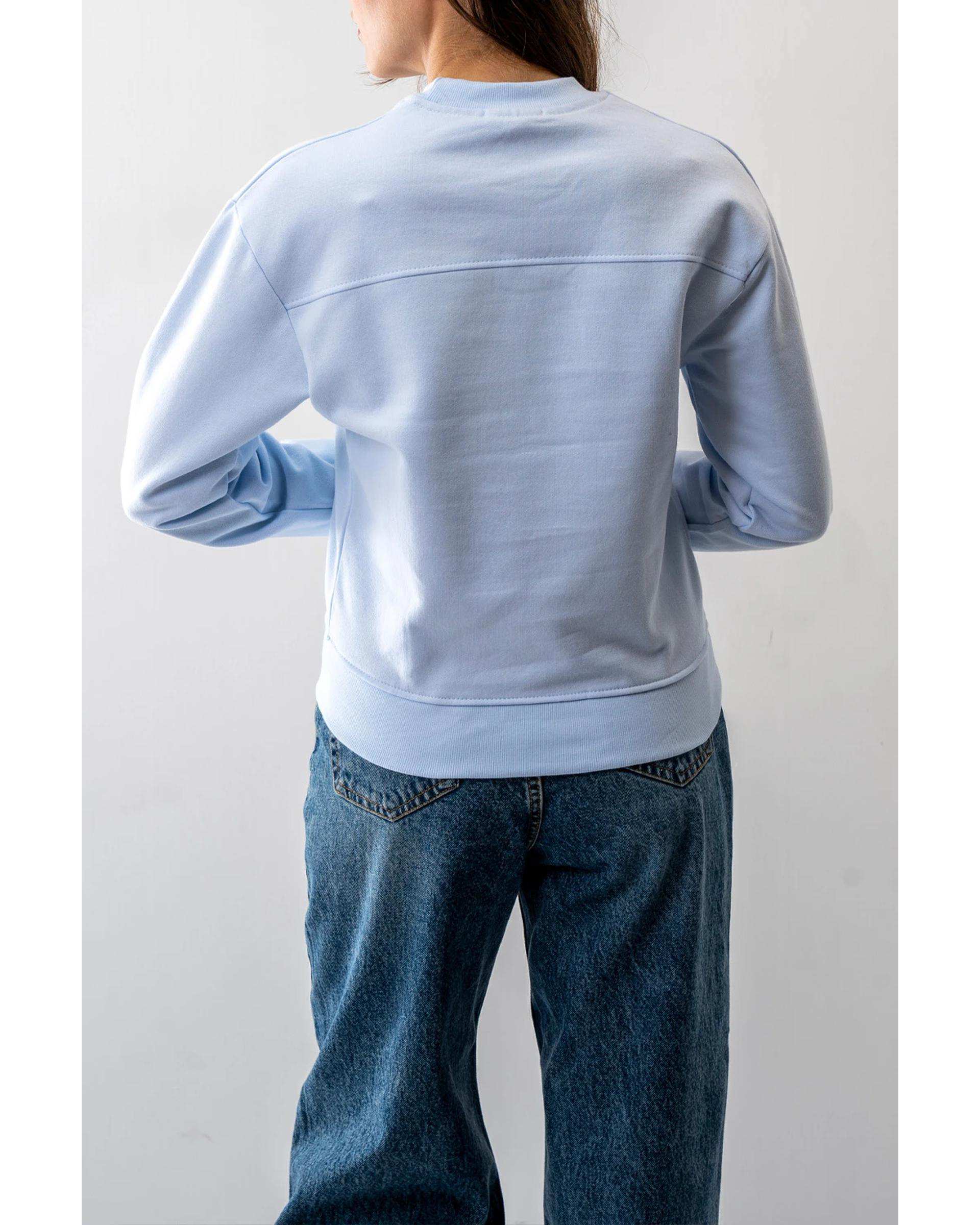 سویشرت زنانه آبی روشن آر ان اس RNS کد 11032564