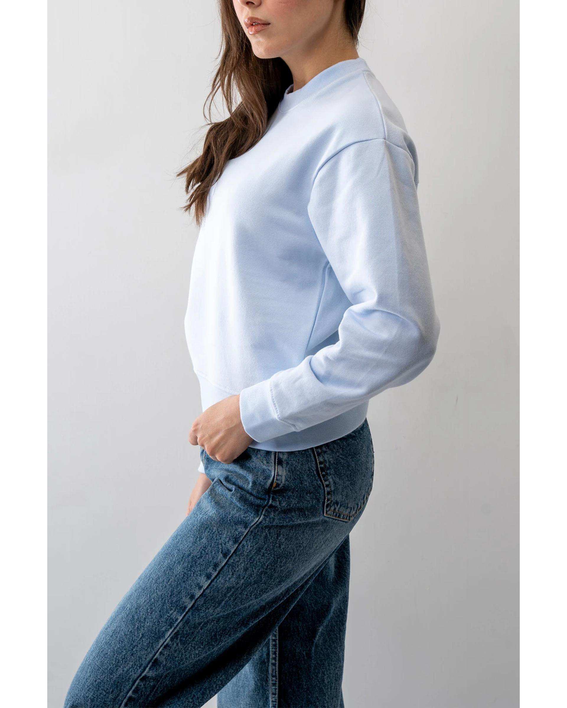 سویشرت زنانه آبی روشن آر ان اس RNS کد 11032564