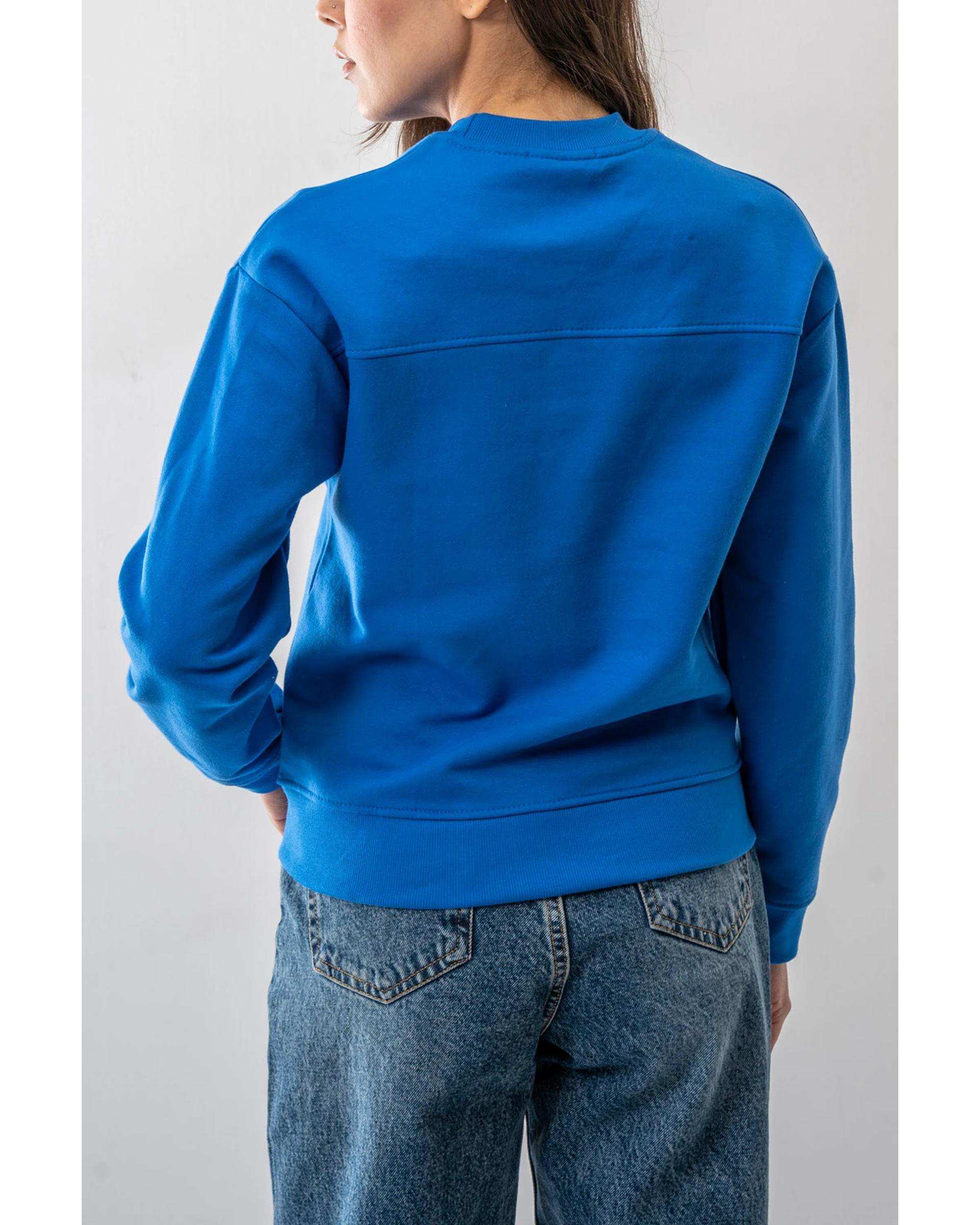 سویشرت زنانه آبی کاربنی آر ان اس RNS کد 11032564