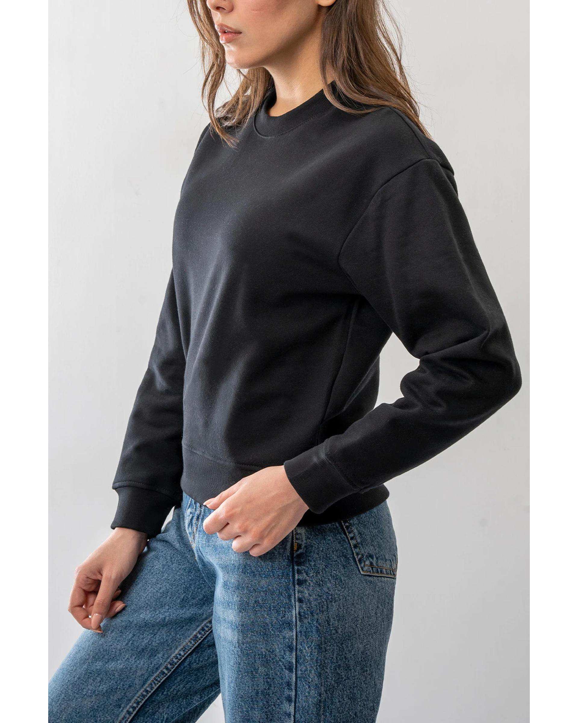 سویشرت زنانه مشکی آر ان اس RNS کد 11032564