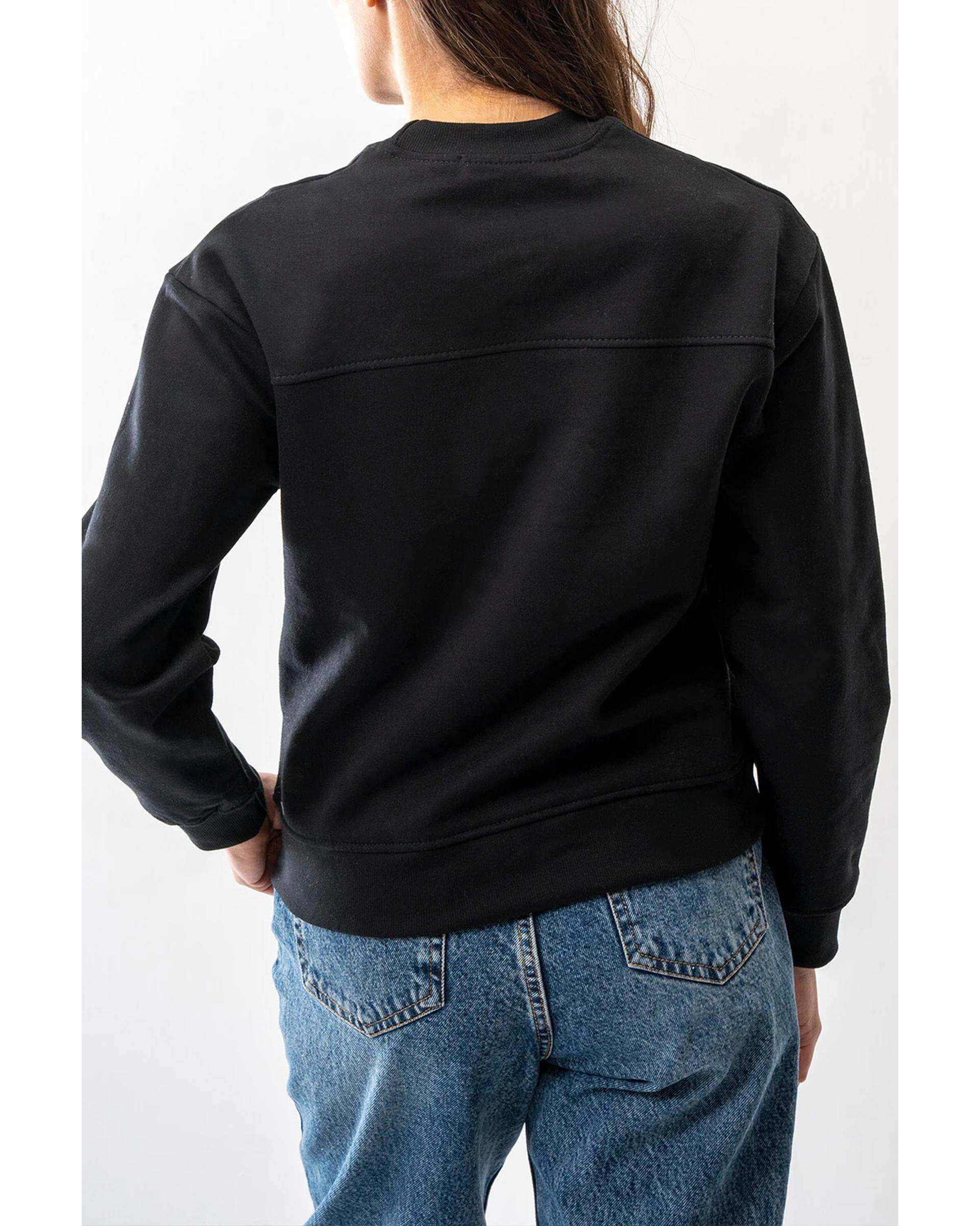 سویشرت زنانه مشکی آر ان اس RNS کد 11032564