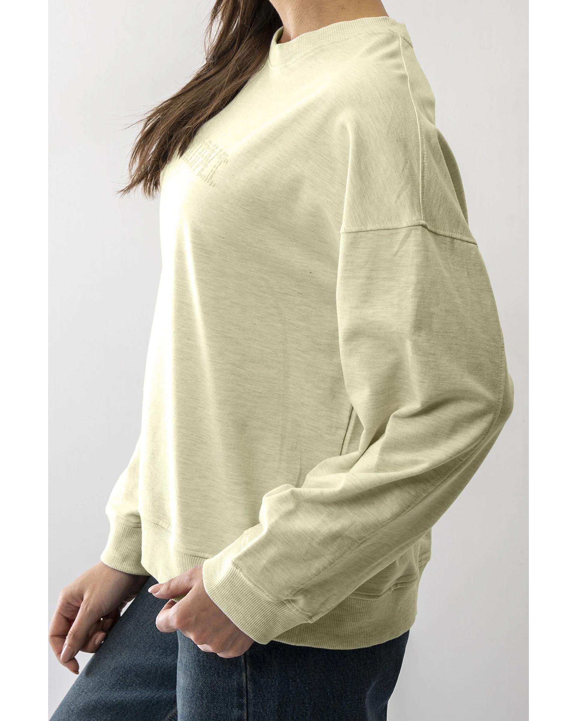 تی شرت آستین بلند زنانه لیمویی آر ان اس RNS کد 11032604