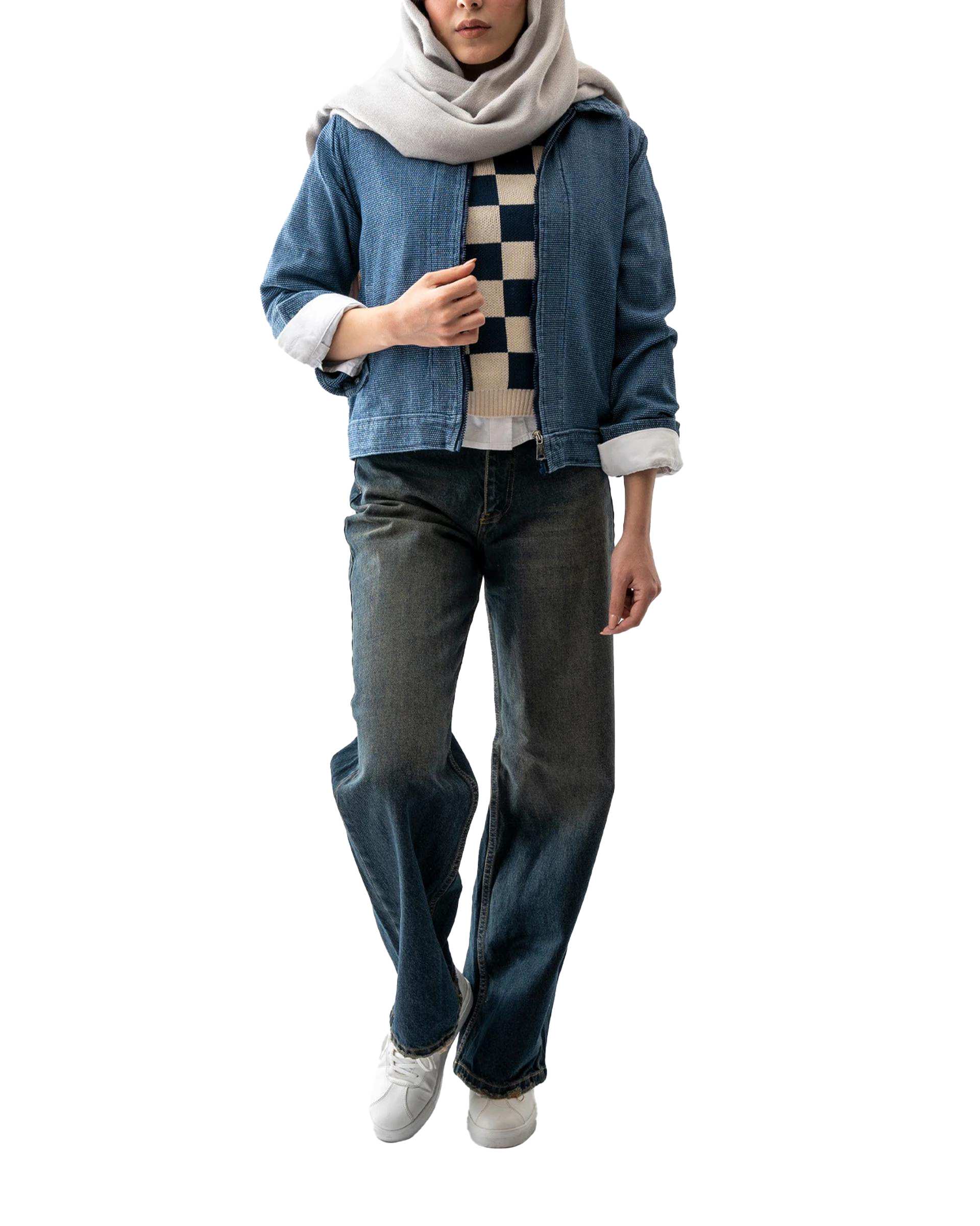 کت جین زنانه آبی آر ان اس RNS کد 11122519