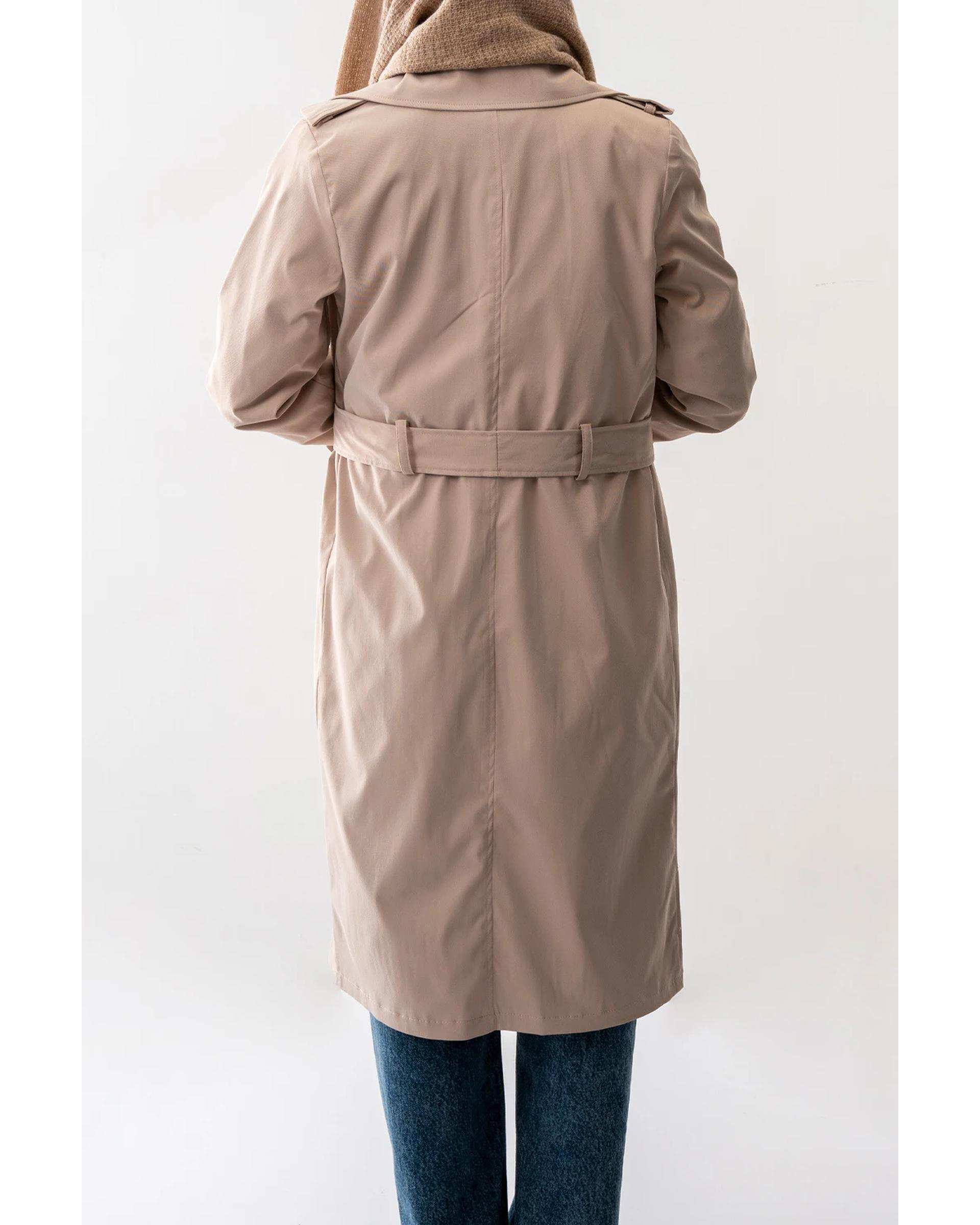 بارانی بلند زنانه کرم آر ان اس RNS کد 11192520