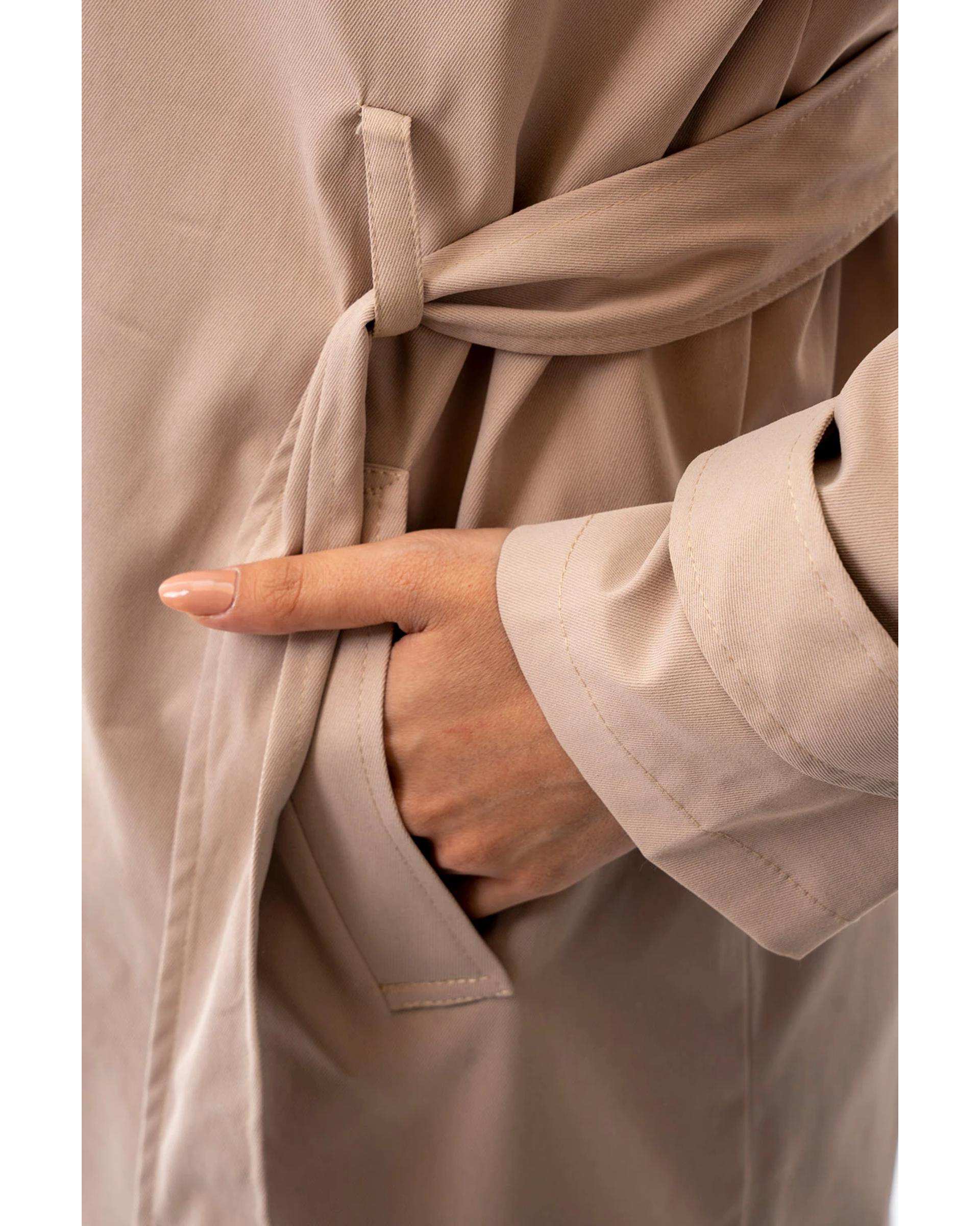 بارانی بلند زنانه کرم آر ان اس RNS کد 11192520