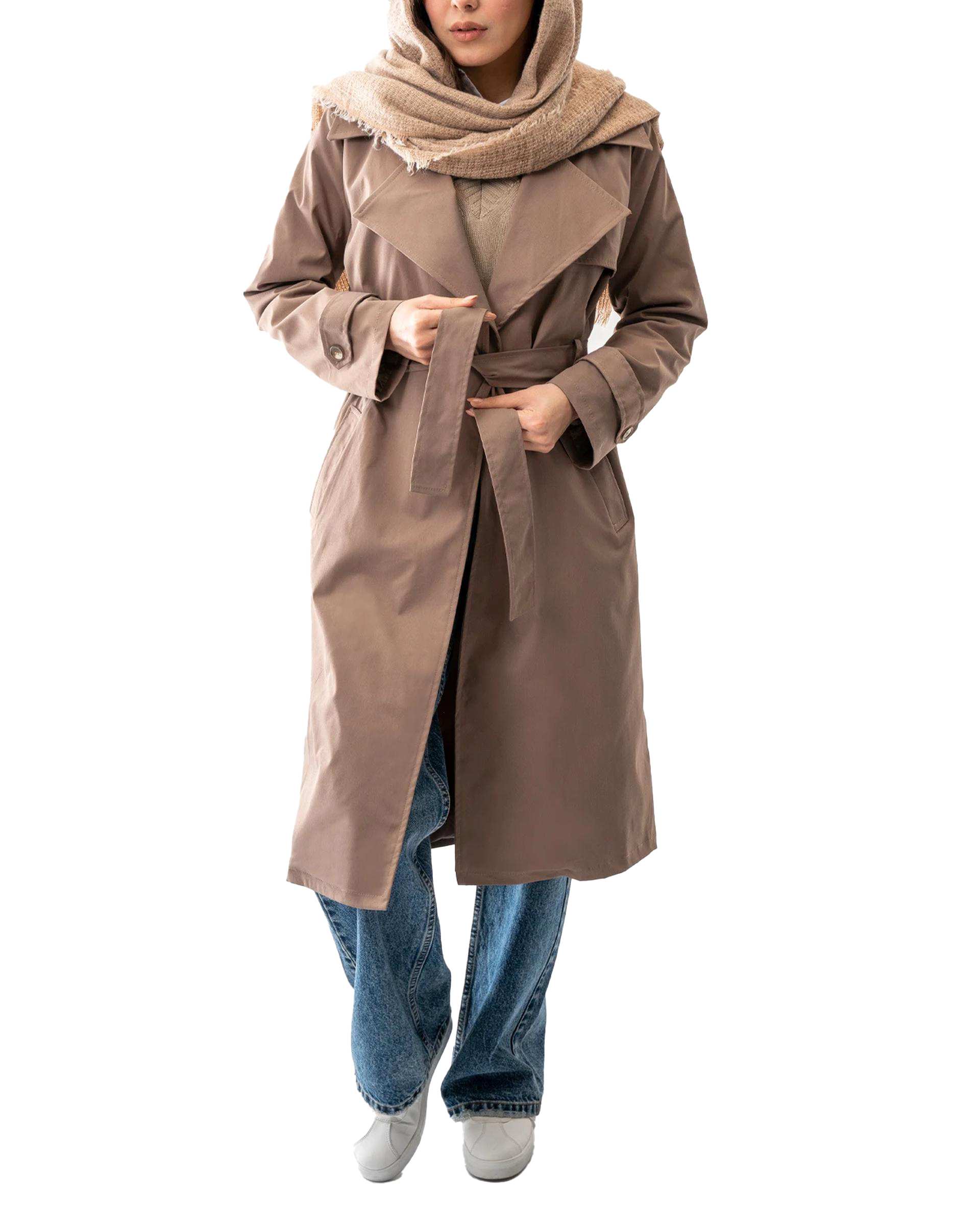 بارانی بلند زنانه نسکافه ای آر ان اس RNS کد 11192520