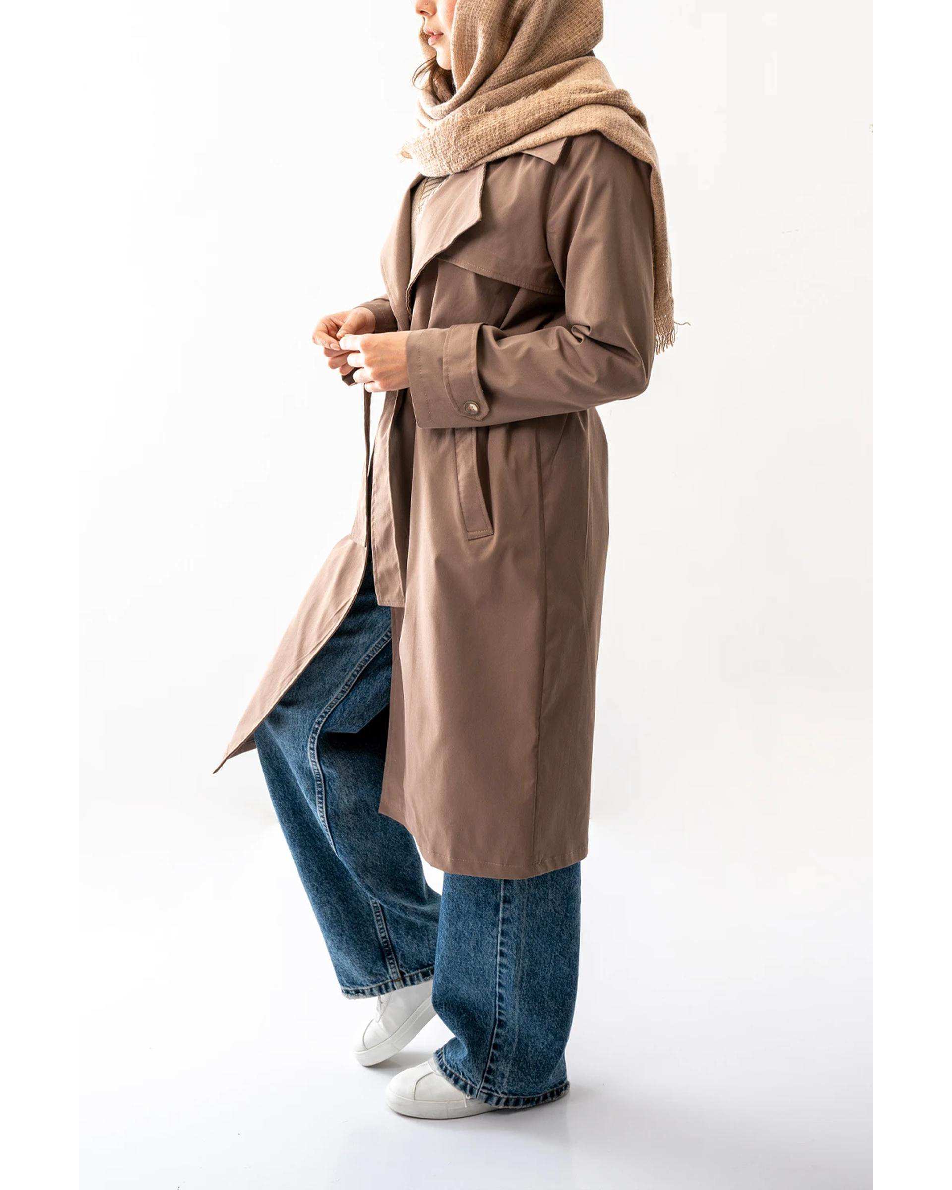 بارانی بلند زنانه نسکافه ای آر ان اس RNS کد 11192520