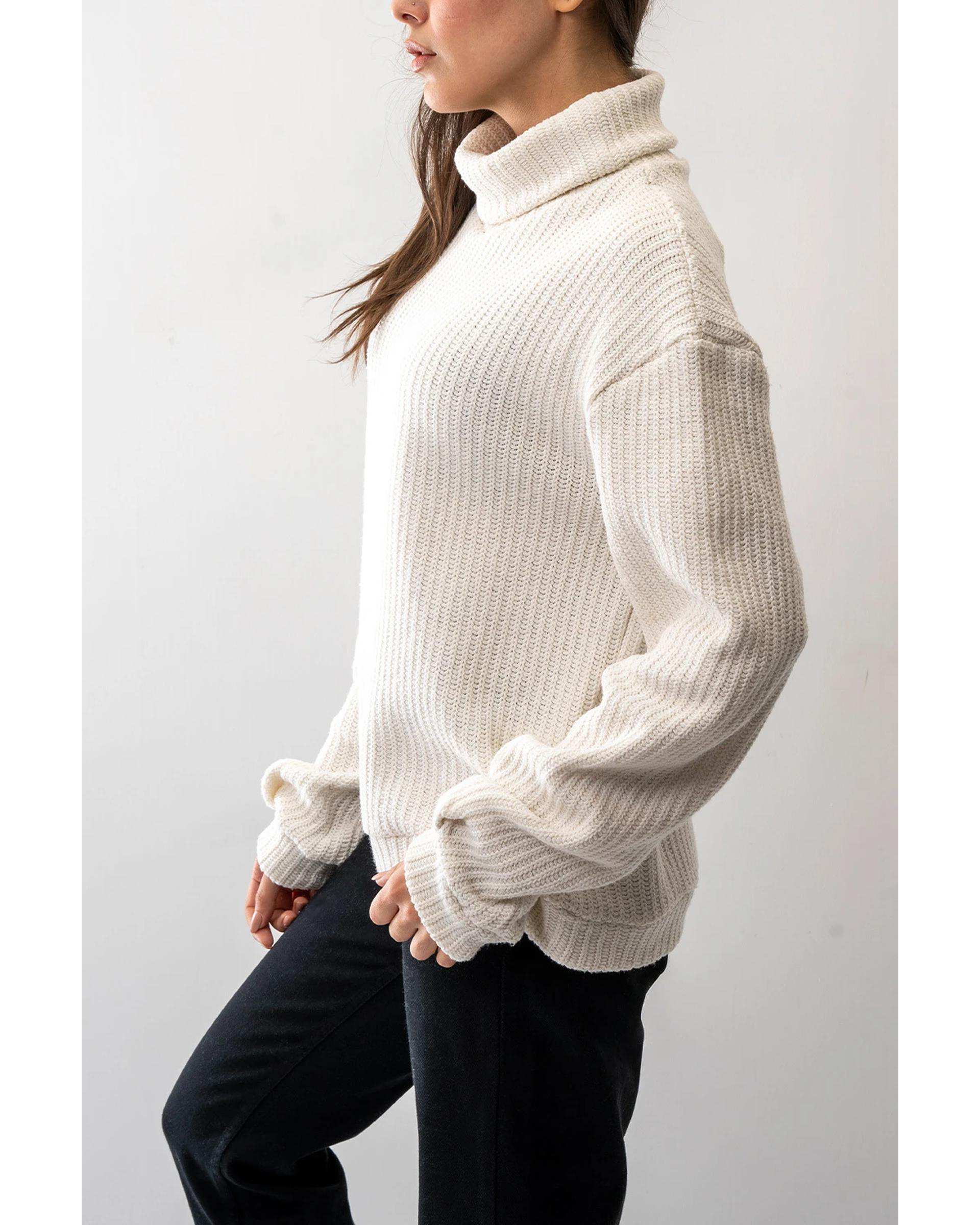 پلیور زنانه یقه اسکی سفید آر ان اس RNS کد 11232589