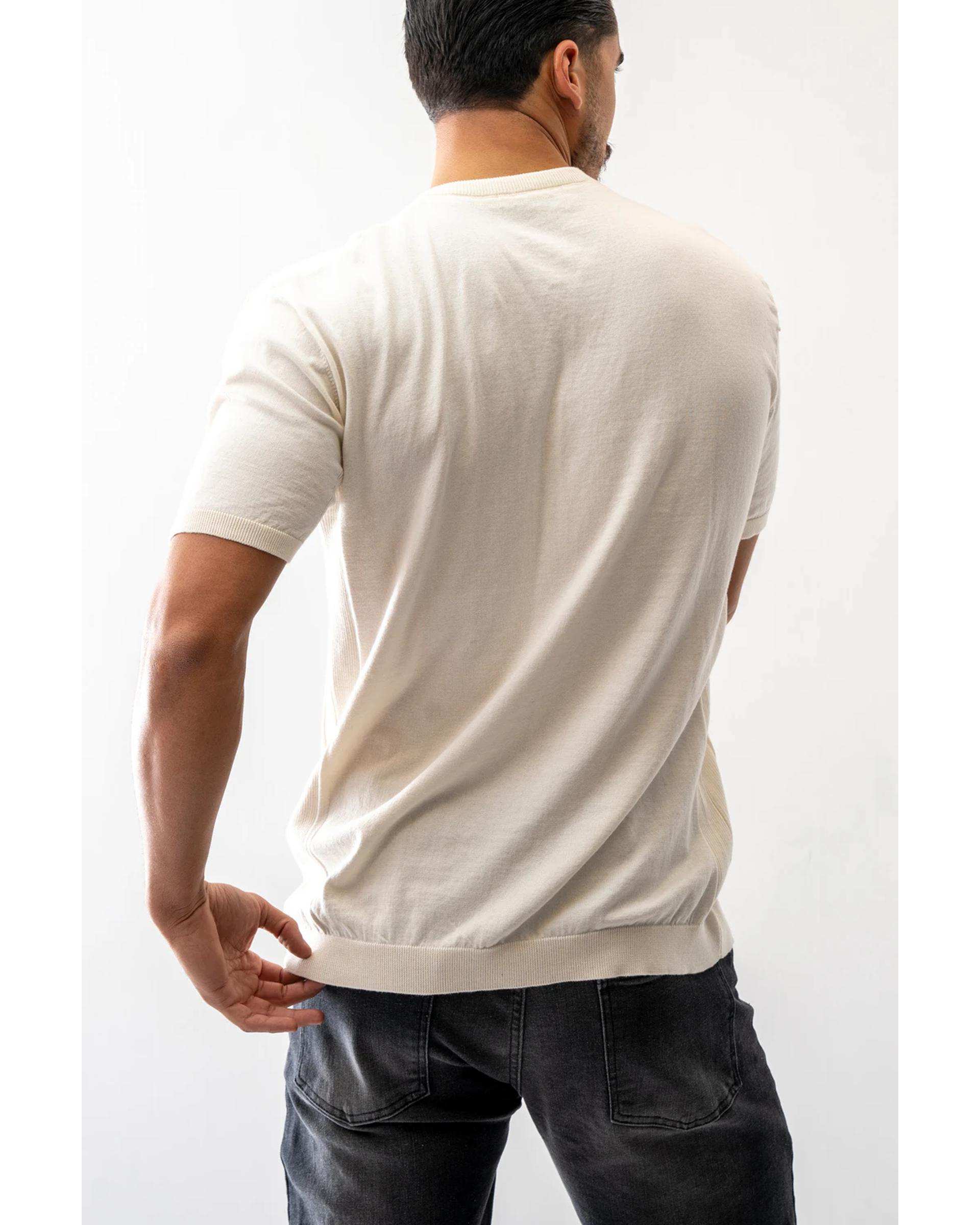 تی شرت بافت مردانه استخوانی آر ان اس RNS کد 12022610