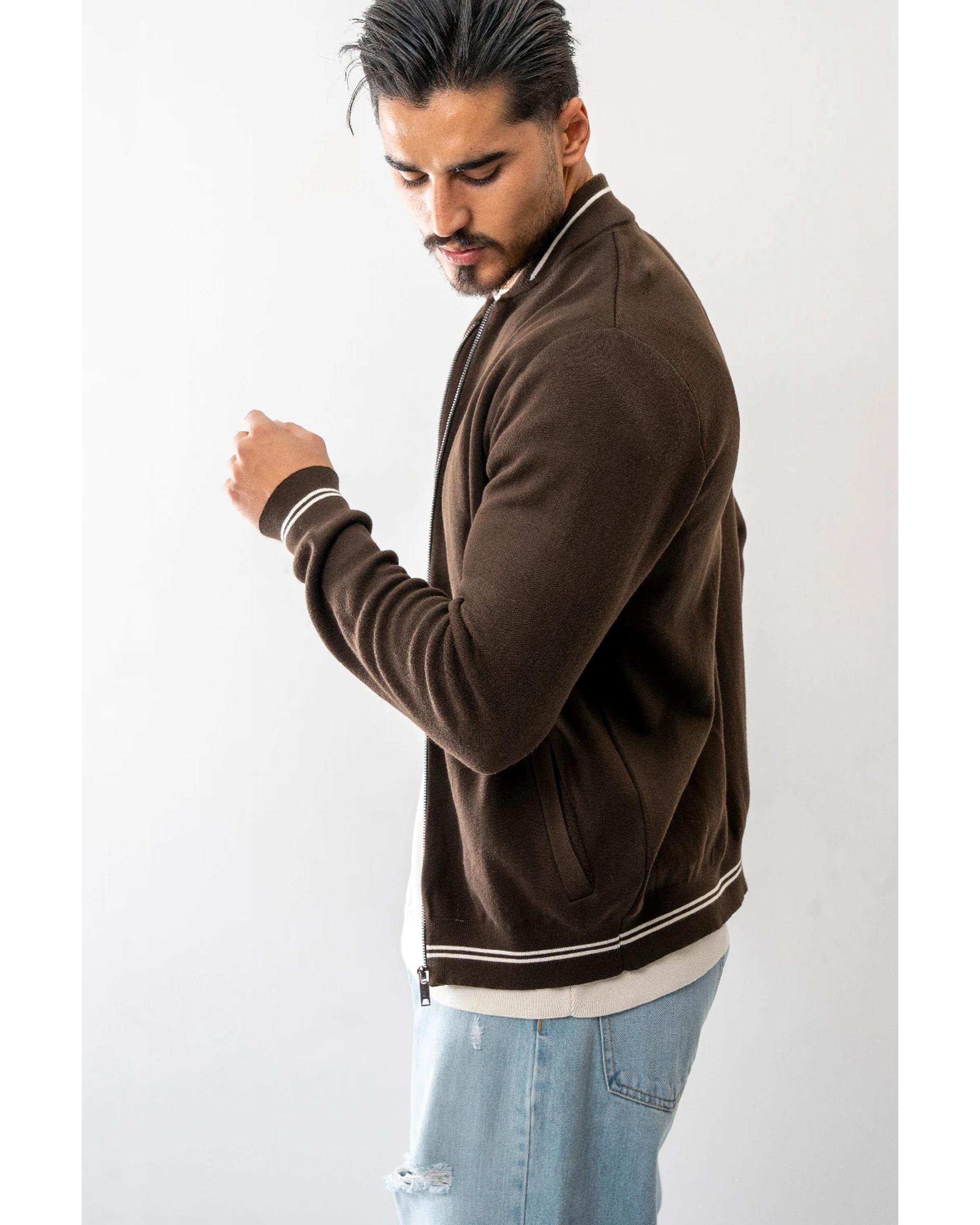 سویشرت مردانه قهوه ای آر ان اس RNS کد 12072605