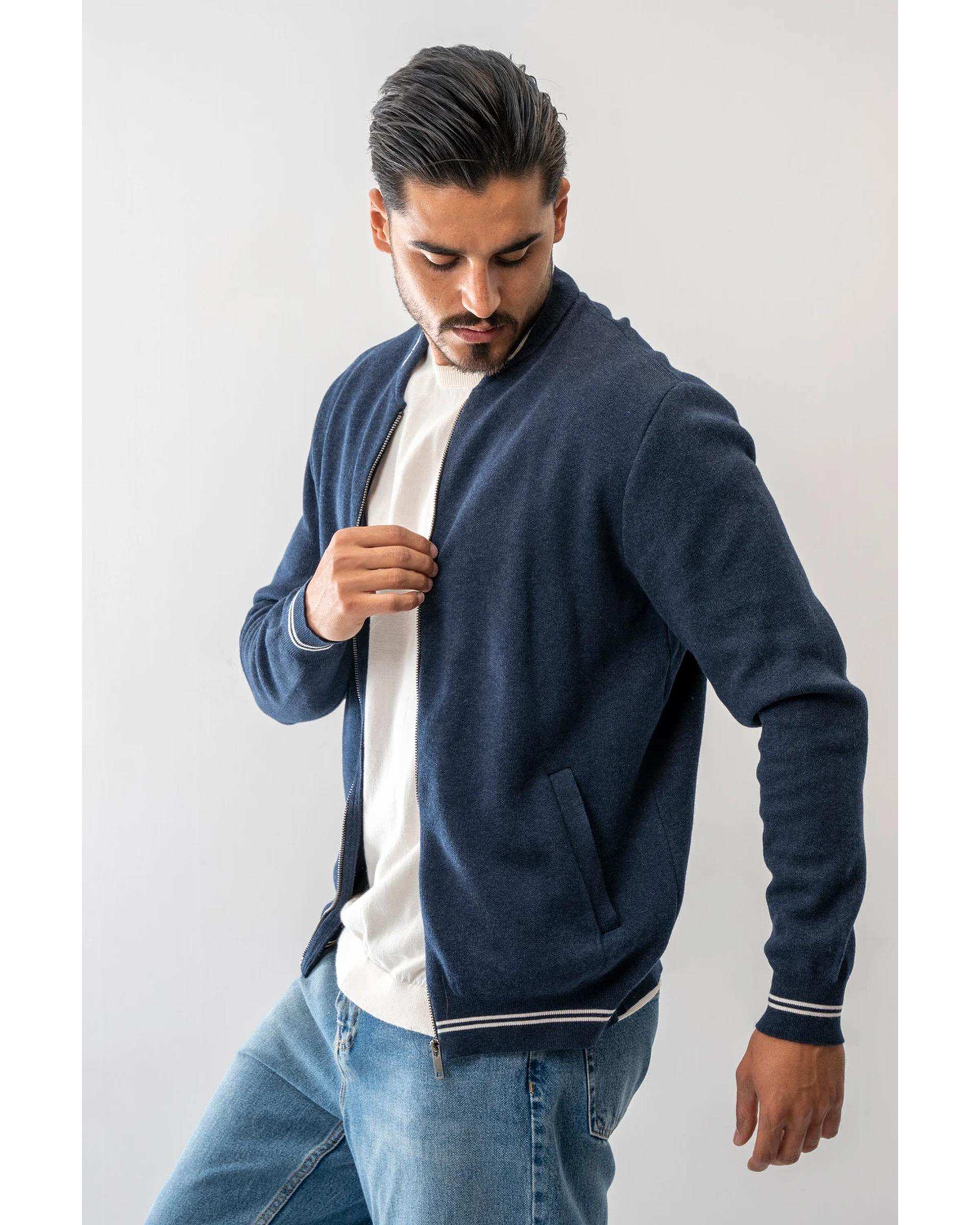 سویشرت مردانه آبی تیره آر ان اس RNS کد 12072605