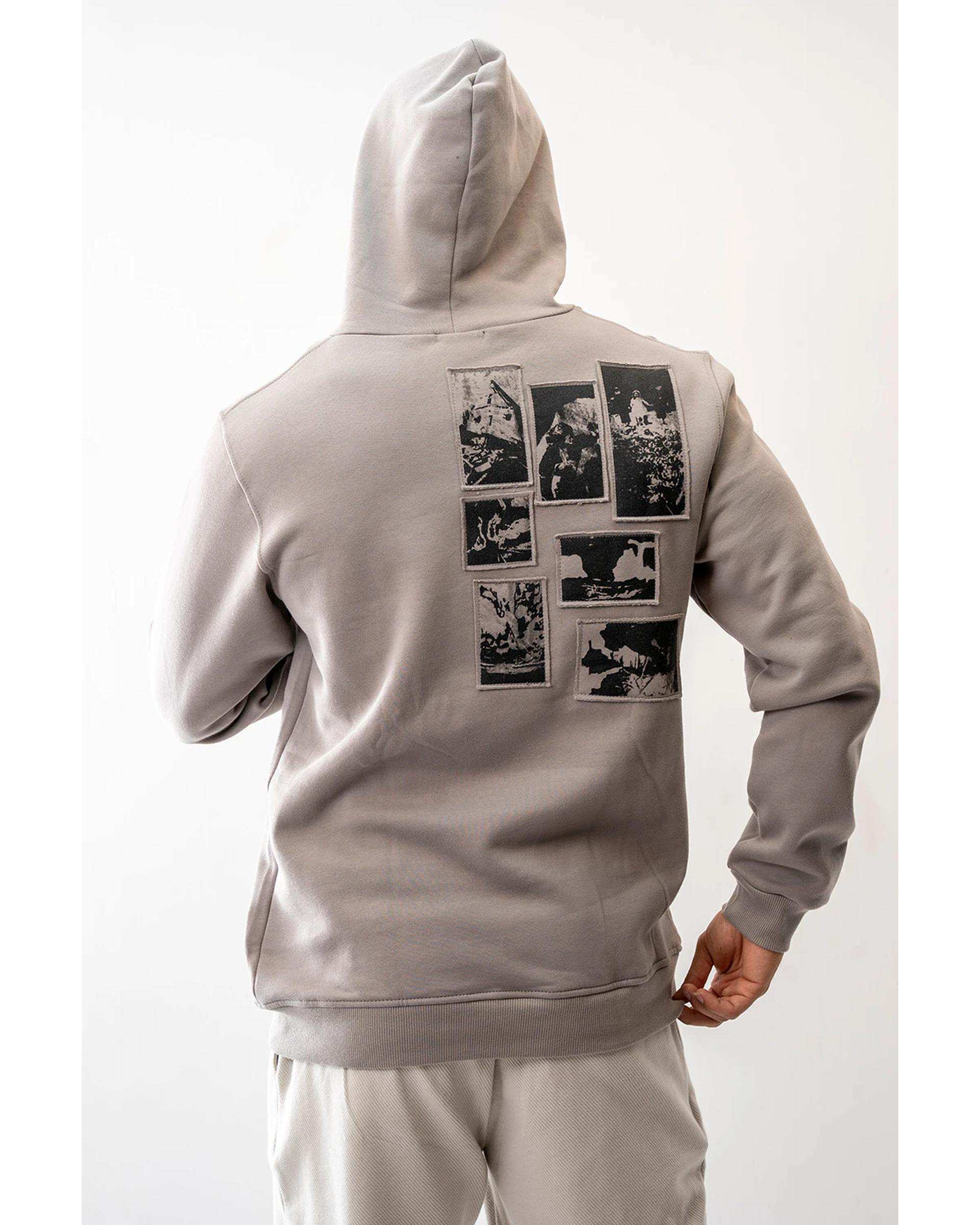 هودی مردانه طوسی آر ان اس RNS کد 12102582