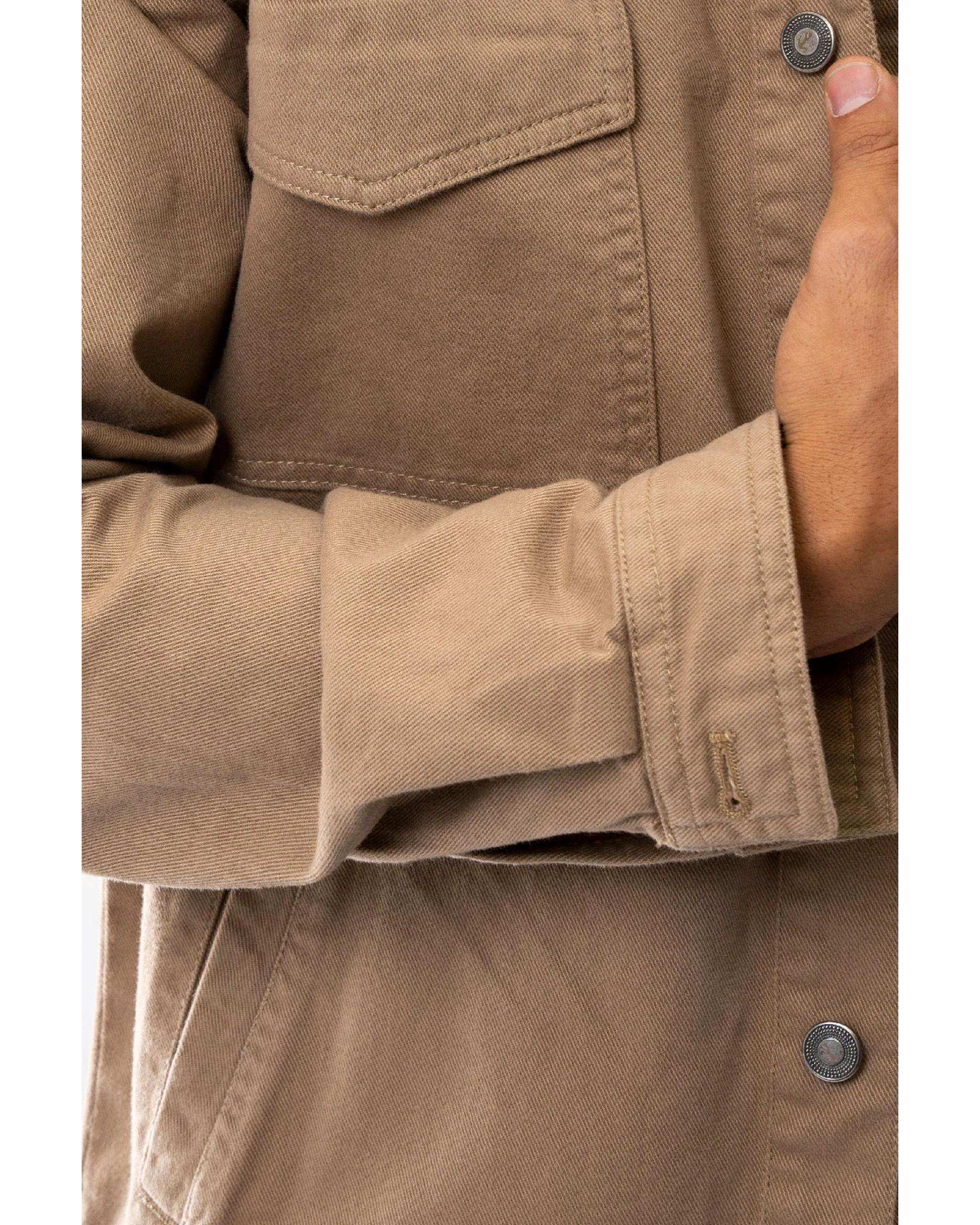 کت کتان مردانه خاکی آر ان اس RNS کد 12122556