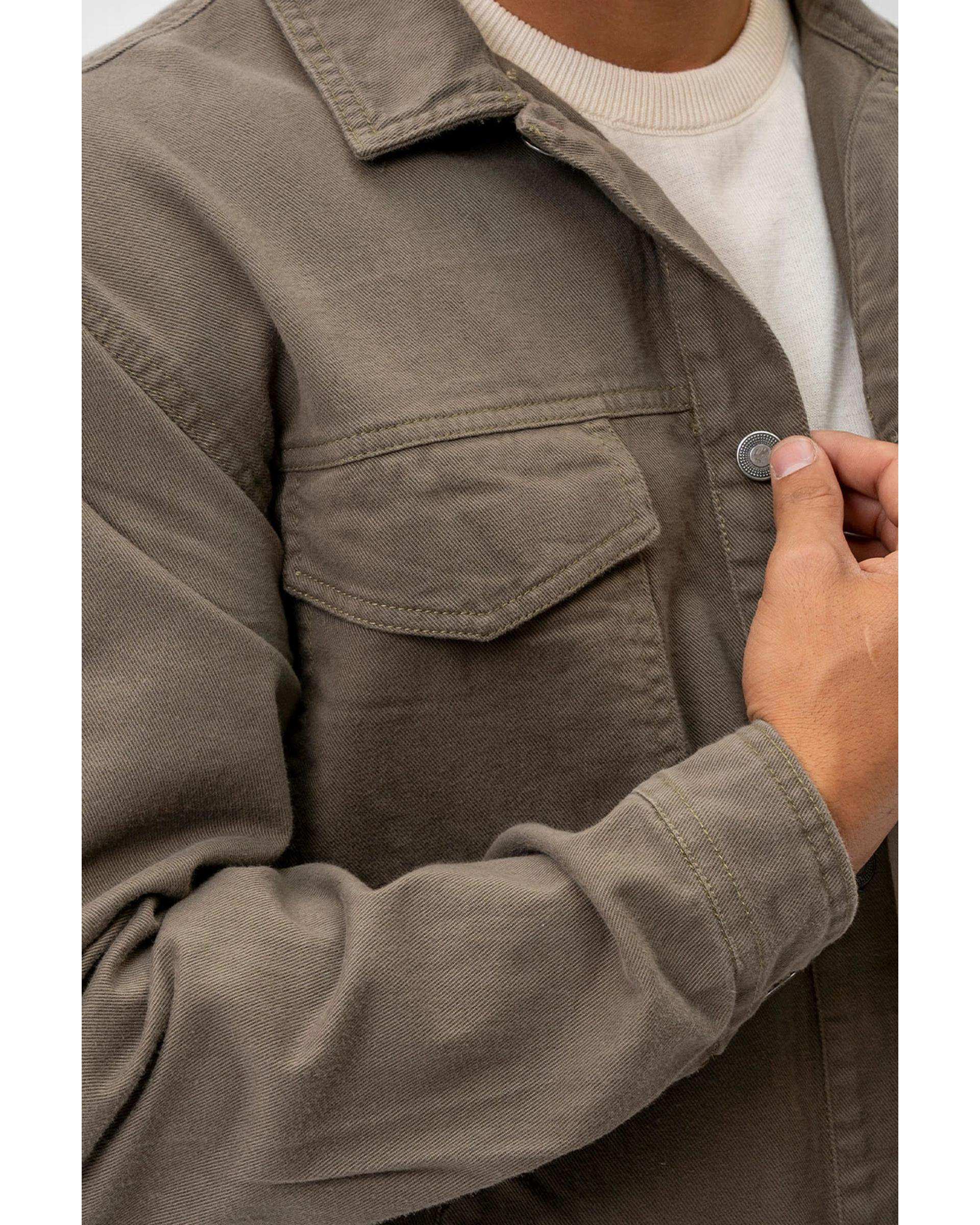 کت کتان مردانه سبز ارتشی آر ان اس RNS کد 12122556