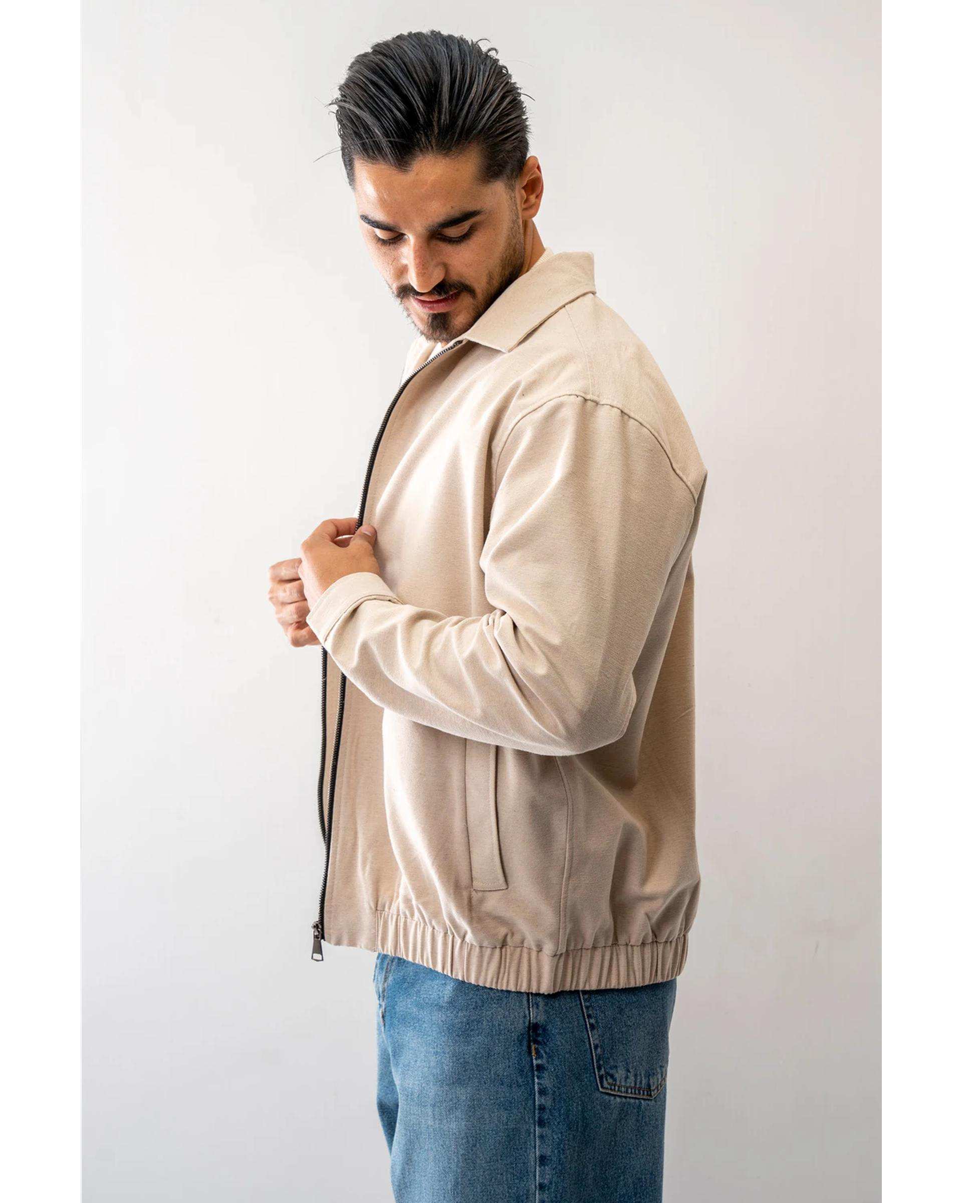 کت کتان مردانه کرم آر ان اس RNS کد 12122606