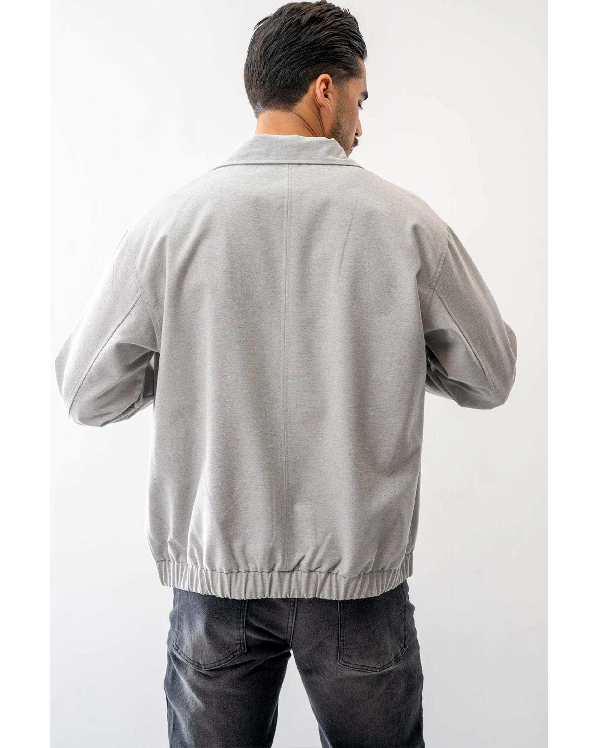 کت کتان مردانه طوسی روشن آر ان اس RNS کد 12122606