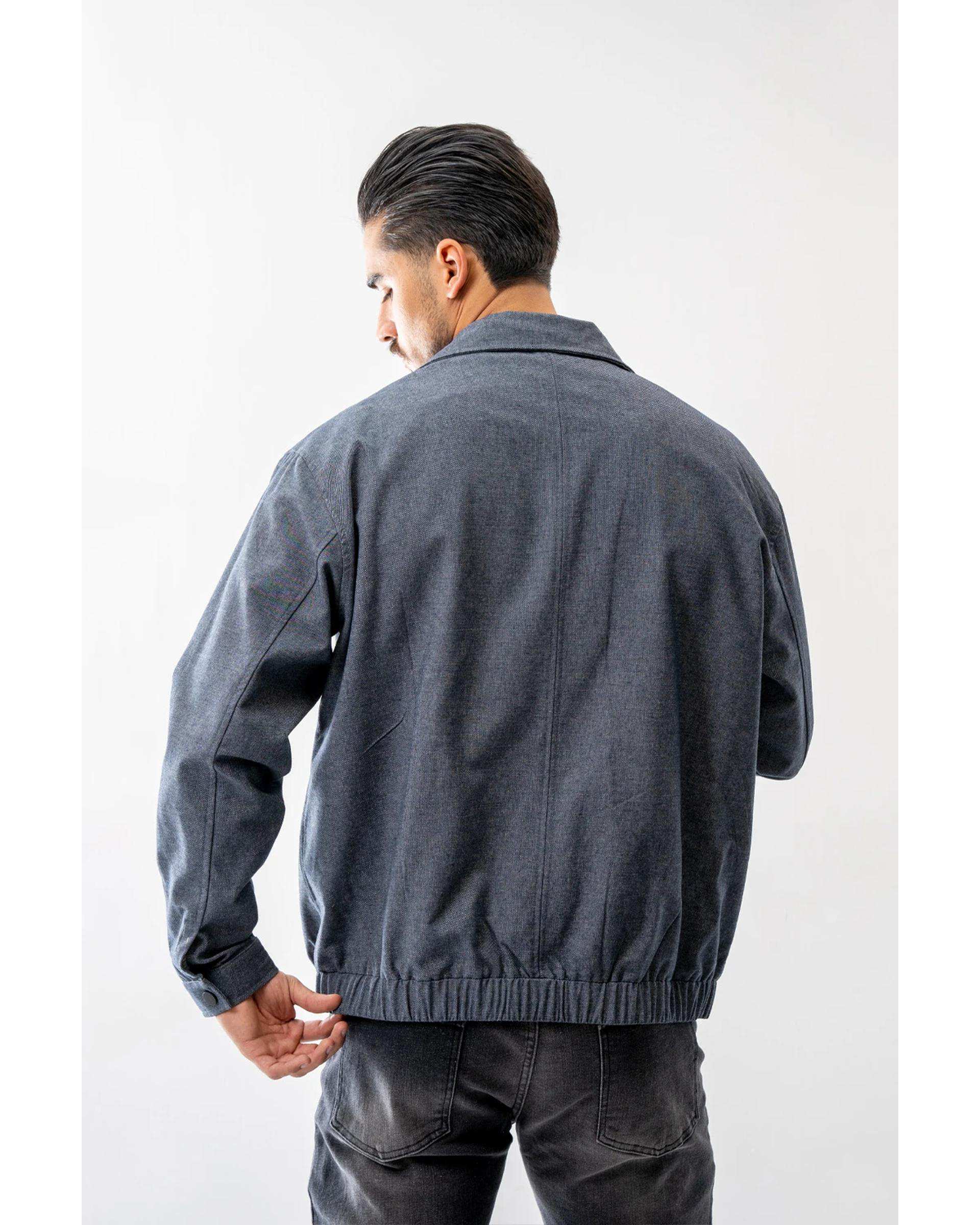 کت کتان مردانه دودی آر ان اس RNS کد 12122606