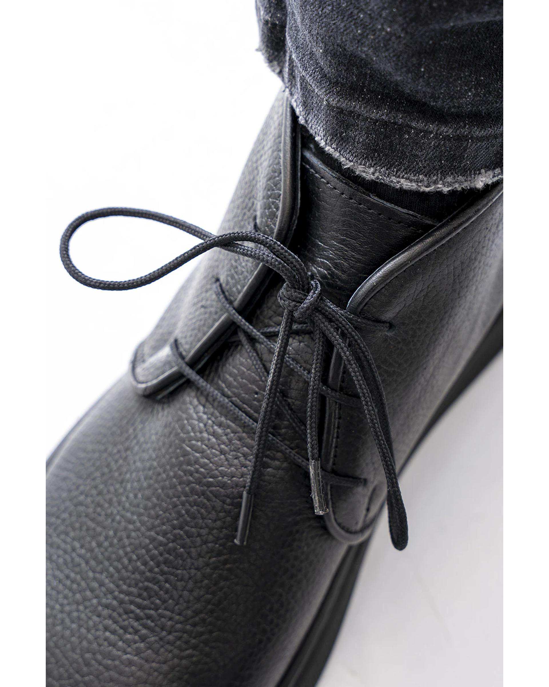 نیم بوت چرم مردانه مشکی آر ان اس RNS کد 12152619