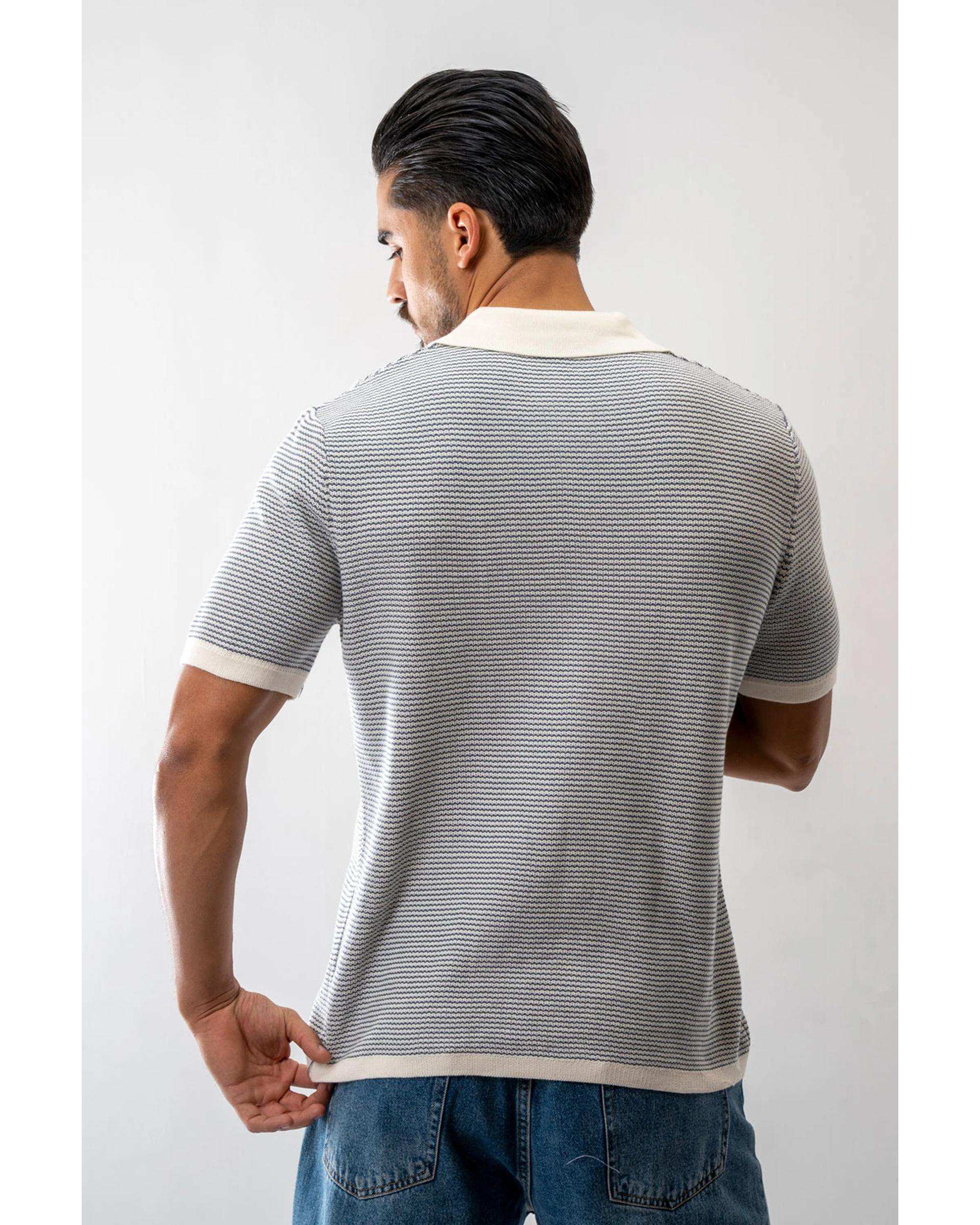 پولوشرت مردانه بافت طوسی تیره آر ان اس RNS کد 12312611