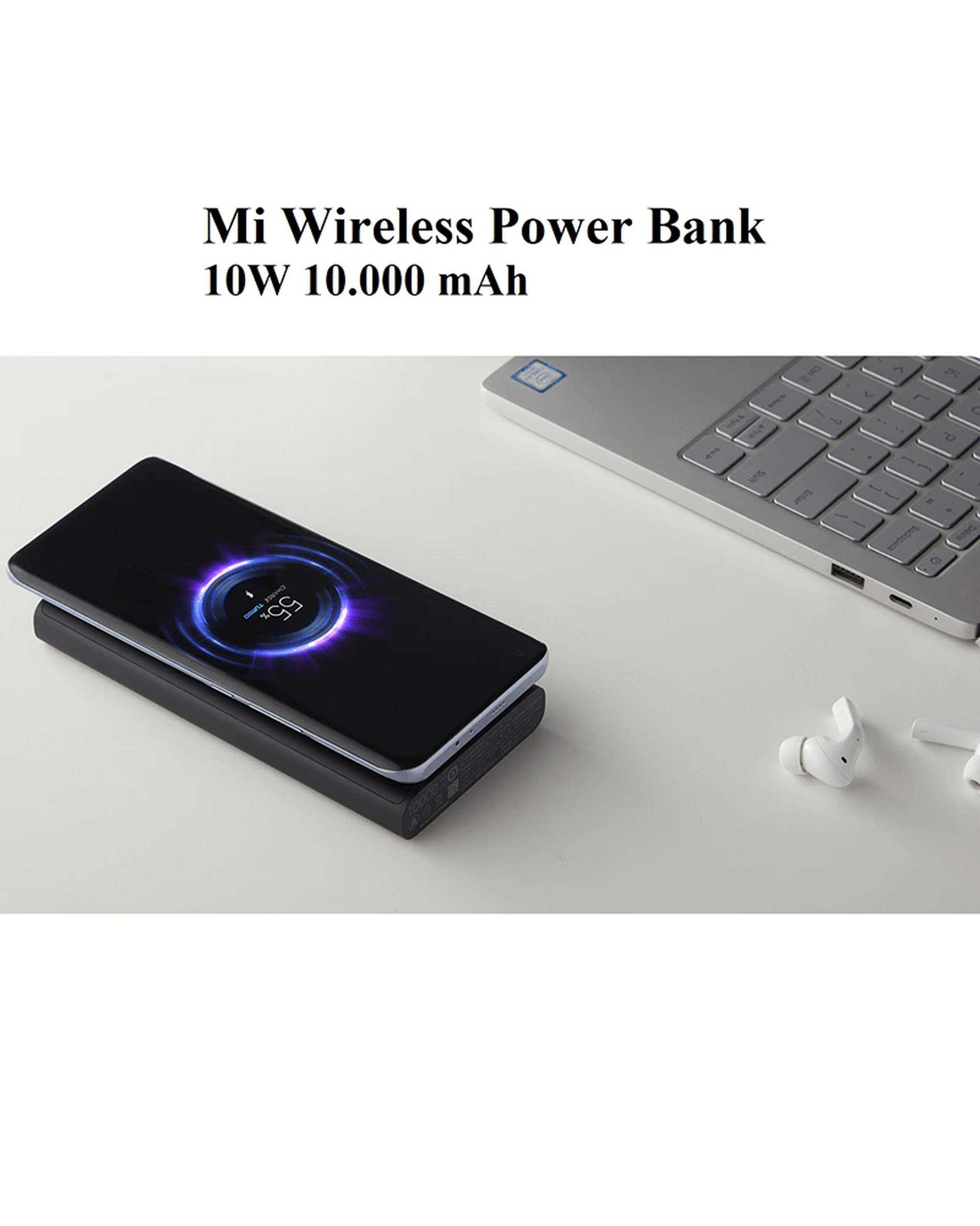 پاوربانک بی سیم سفید Mi مدل Mi Wireless Power Bank 10w 10000mAh