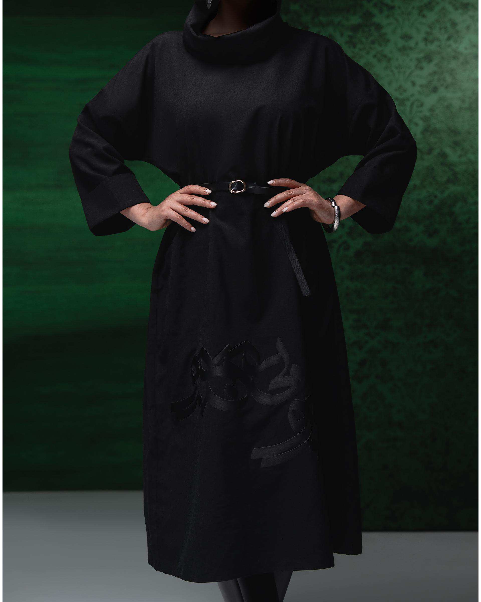 پیراهن زنانه مشکی طاقه چیان Taghechian مدل بی من مرو