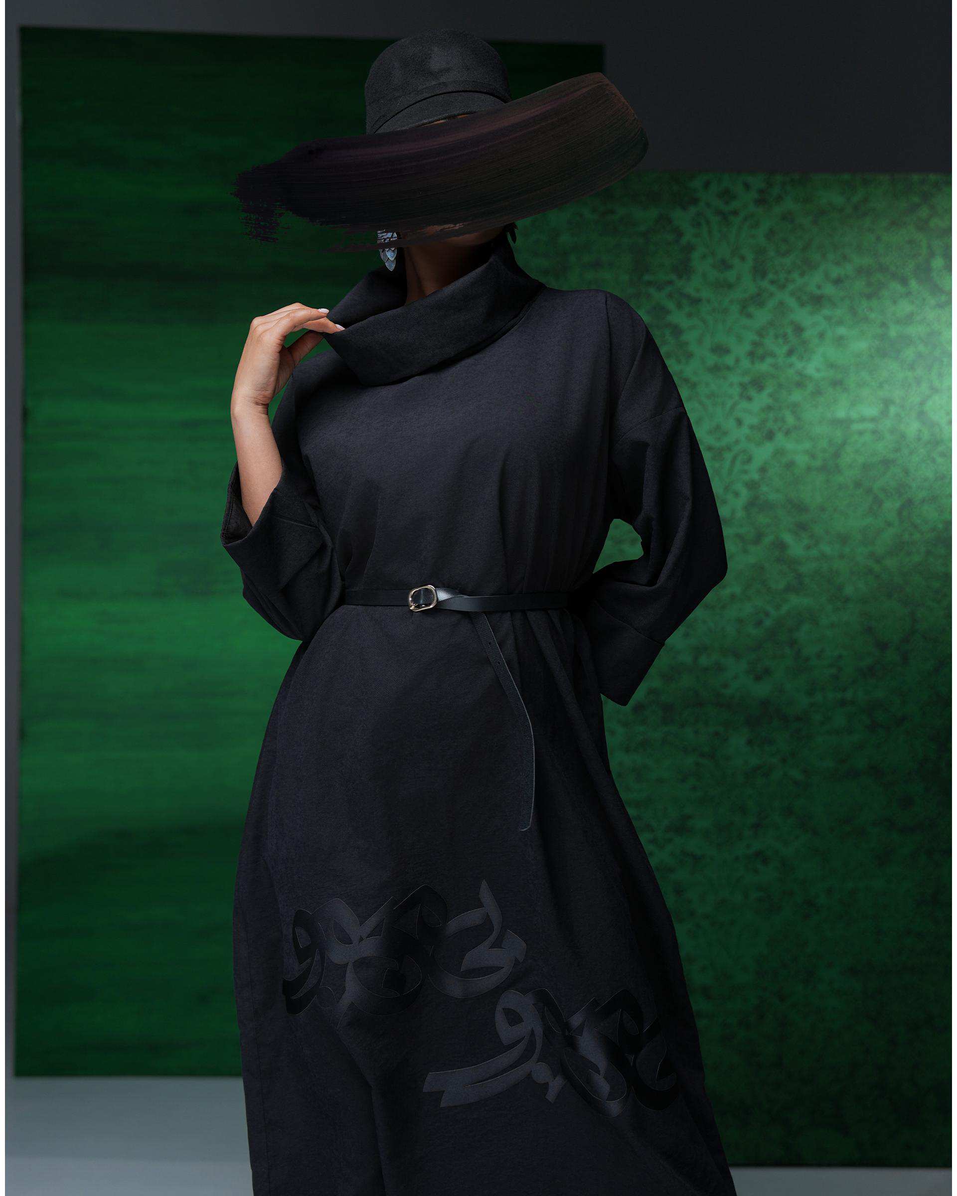 پیراهن زنانه مشکی طاقه چیان Taghechian مدل بی من مرو