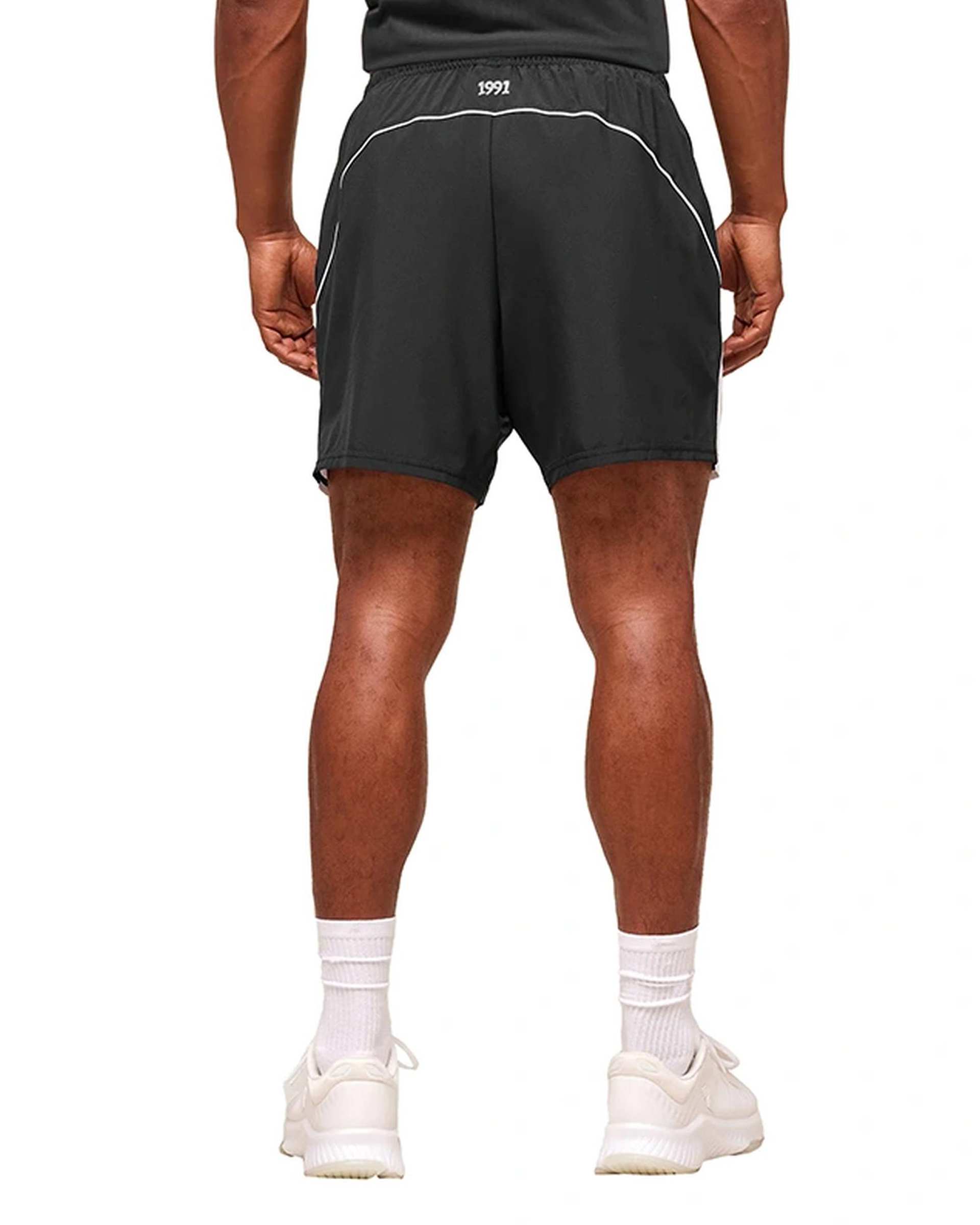 شلوارک ورزشی مردانه line مشکی نوزده نود و یک 1991 مدل SH1973 B