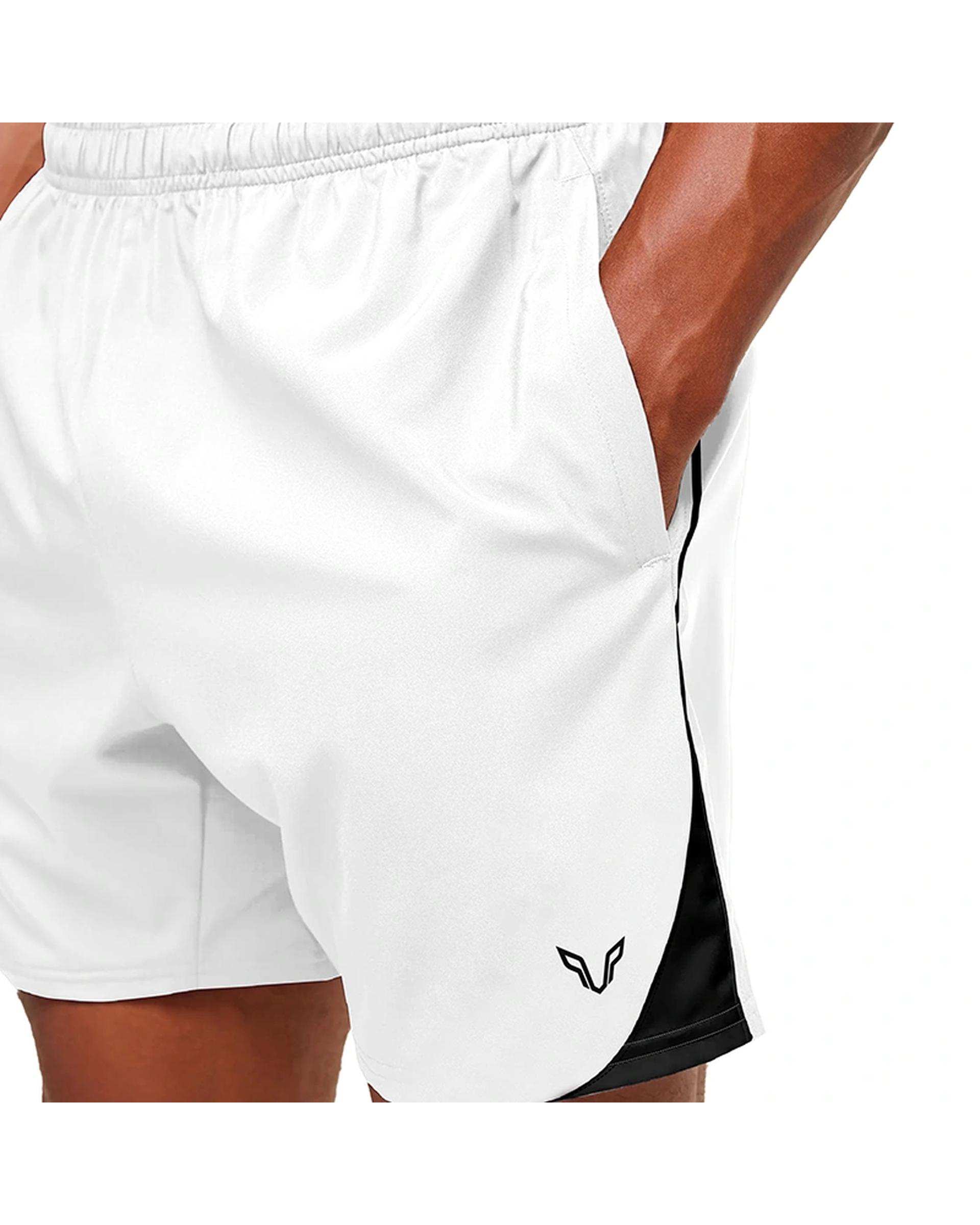 شلوارک ورزشی مردانه line سفید نوزده نود و یک 1991 مدل SH1973 W