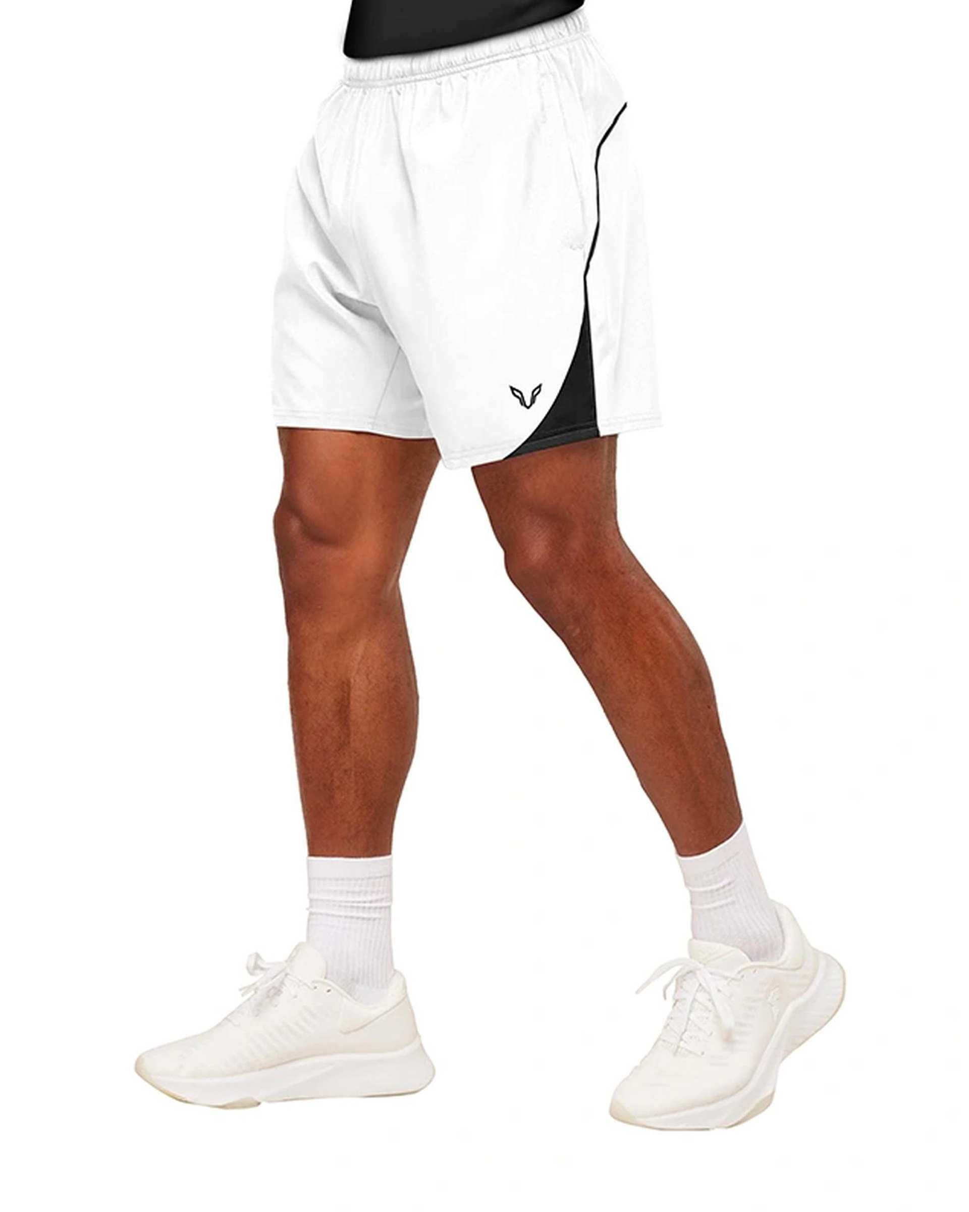 شلوارک ورزشی مردانه line سفید نوزده نود و یک 1991 مدل SH1973 W