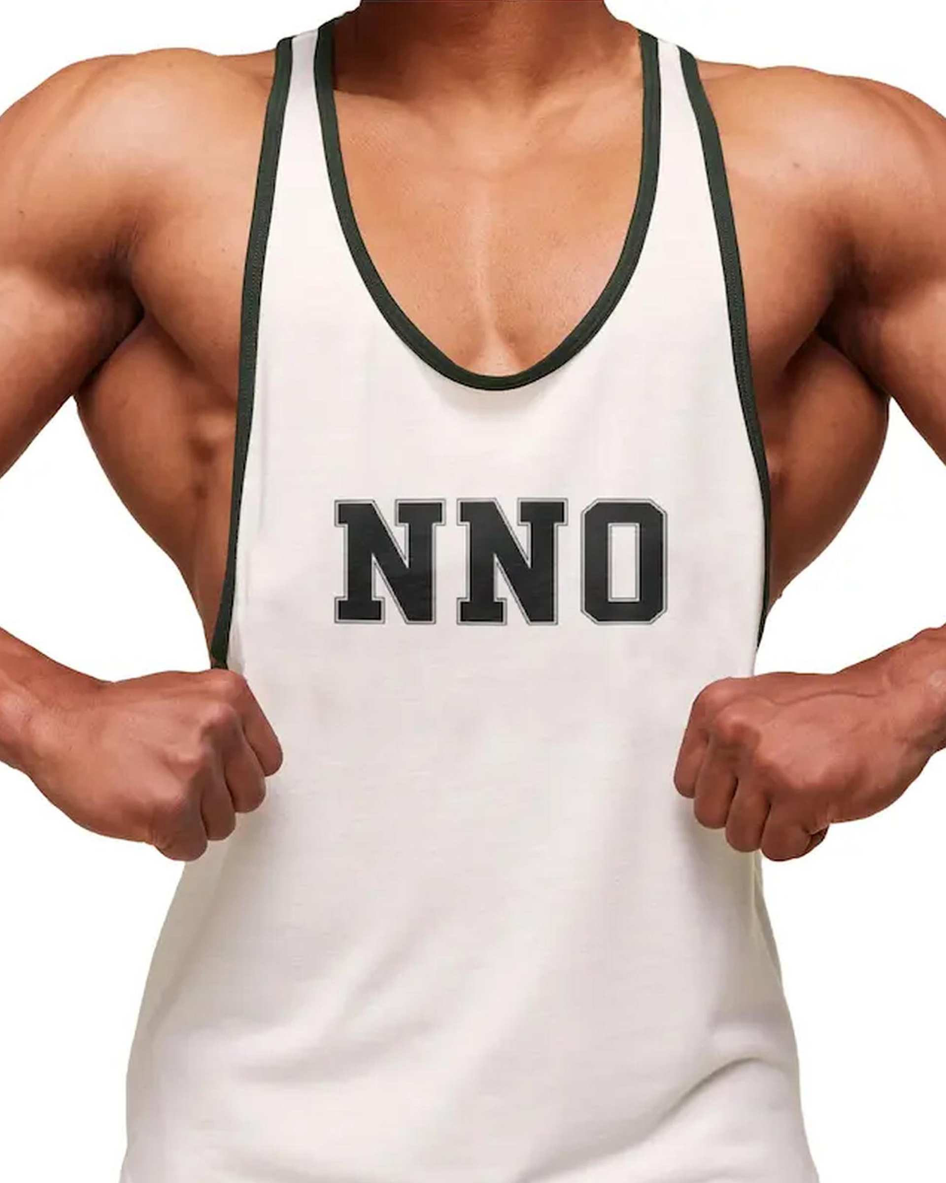 تاپ ورزشی مردانه اورسایز سفید نوزده نود و یک 1991 مدل TS1995 W