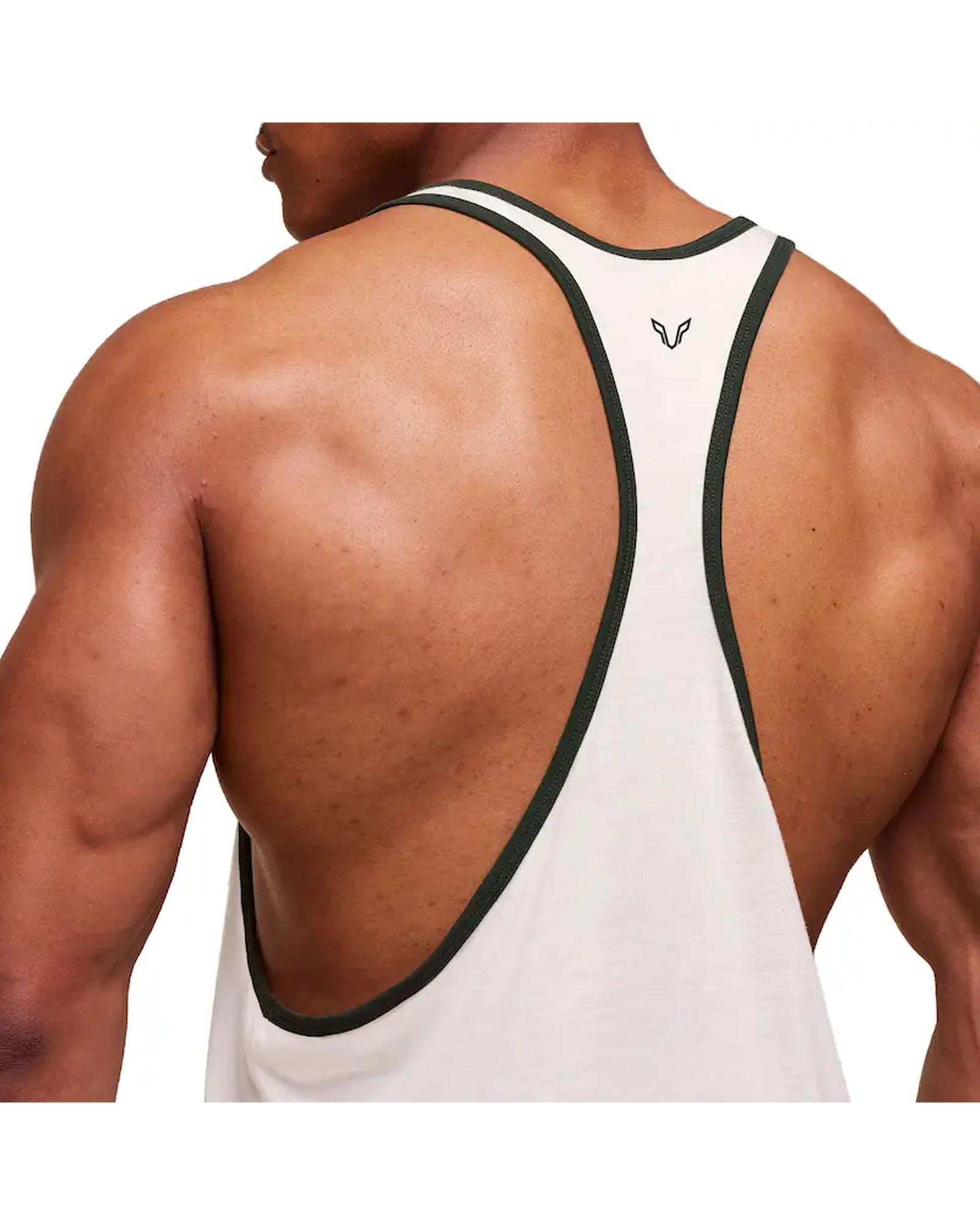 تاپ ورزشی مردانه اورسایز سفید نوزده نود و یک 1991 مدل TS1995 W